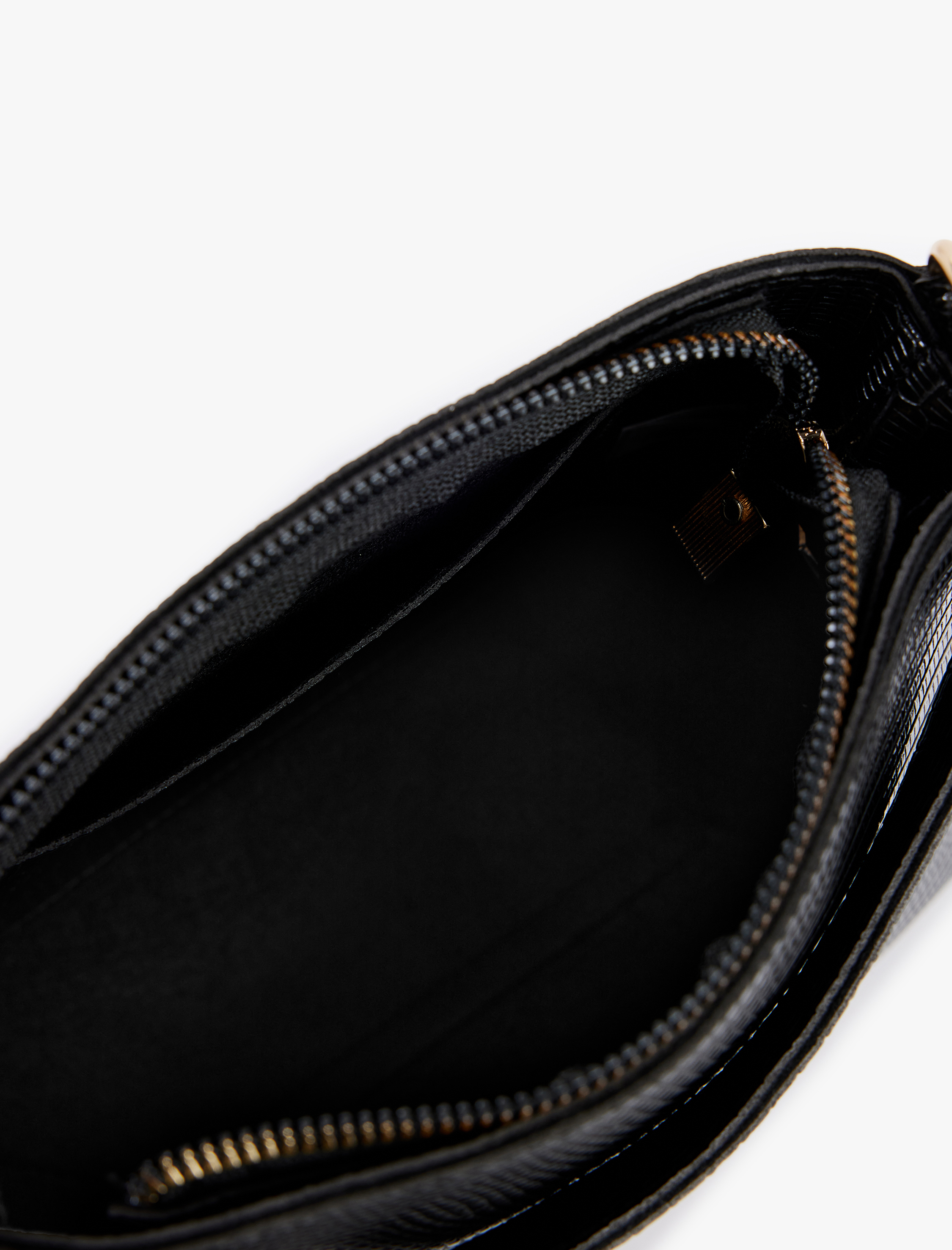  Kadın Suni Deri Saplı Askılı Fermuarlı Omuz Çantası