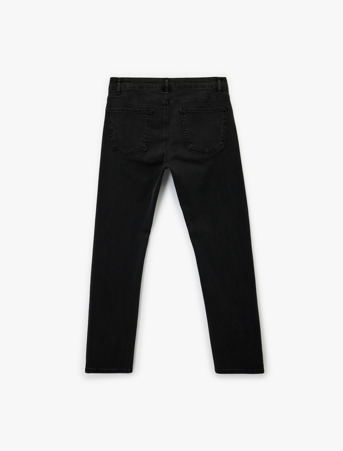 Pamuklu Normal Bel Straight Fit Jean Pantolon - Mark Jean