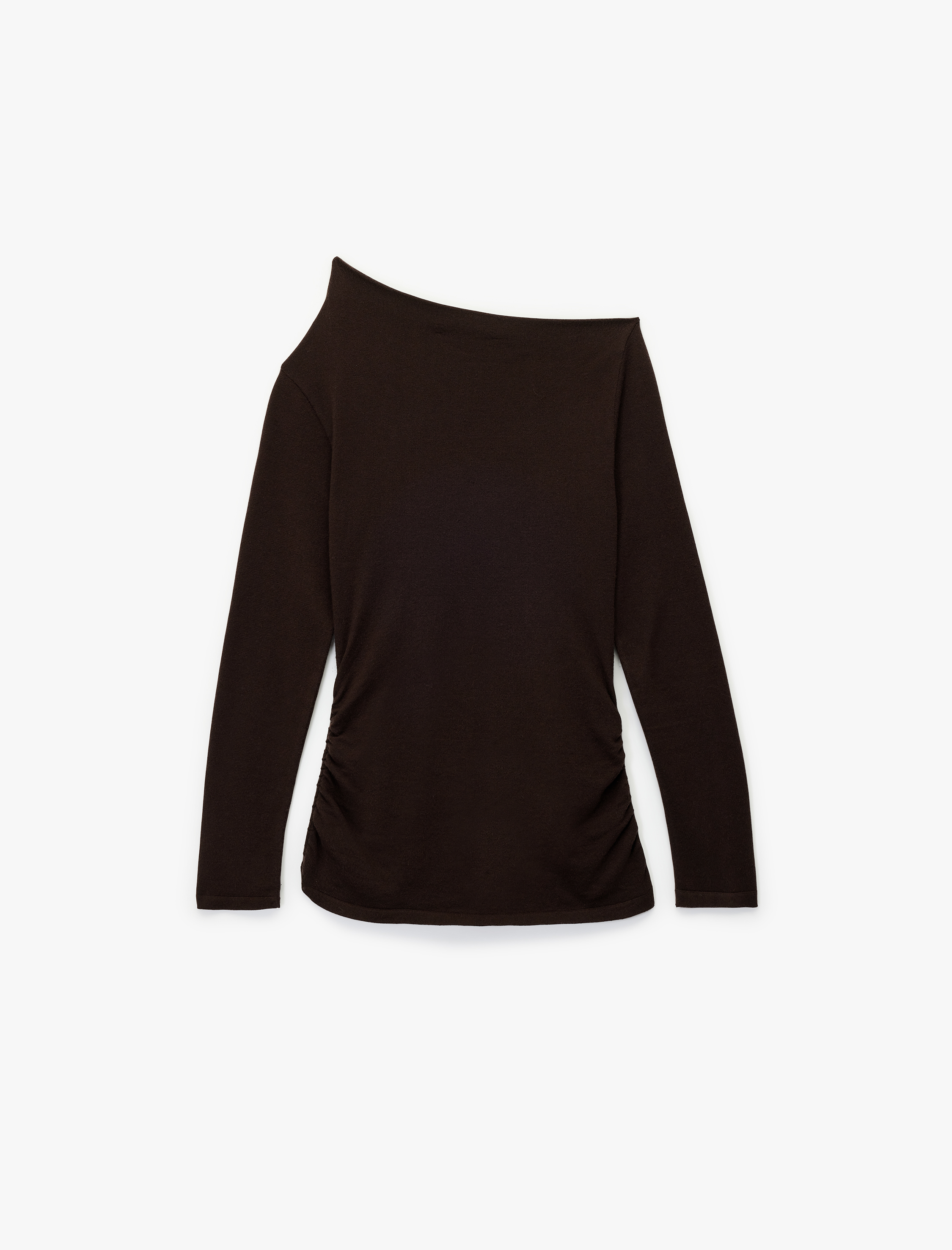   Koton X Sima Tarkan - Asimetrik Kayık Yaka Uzun Kollu Triko Kazak