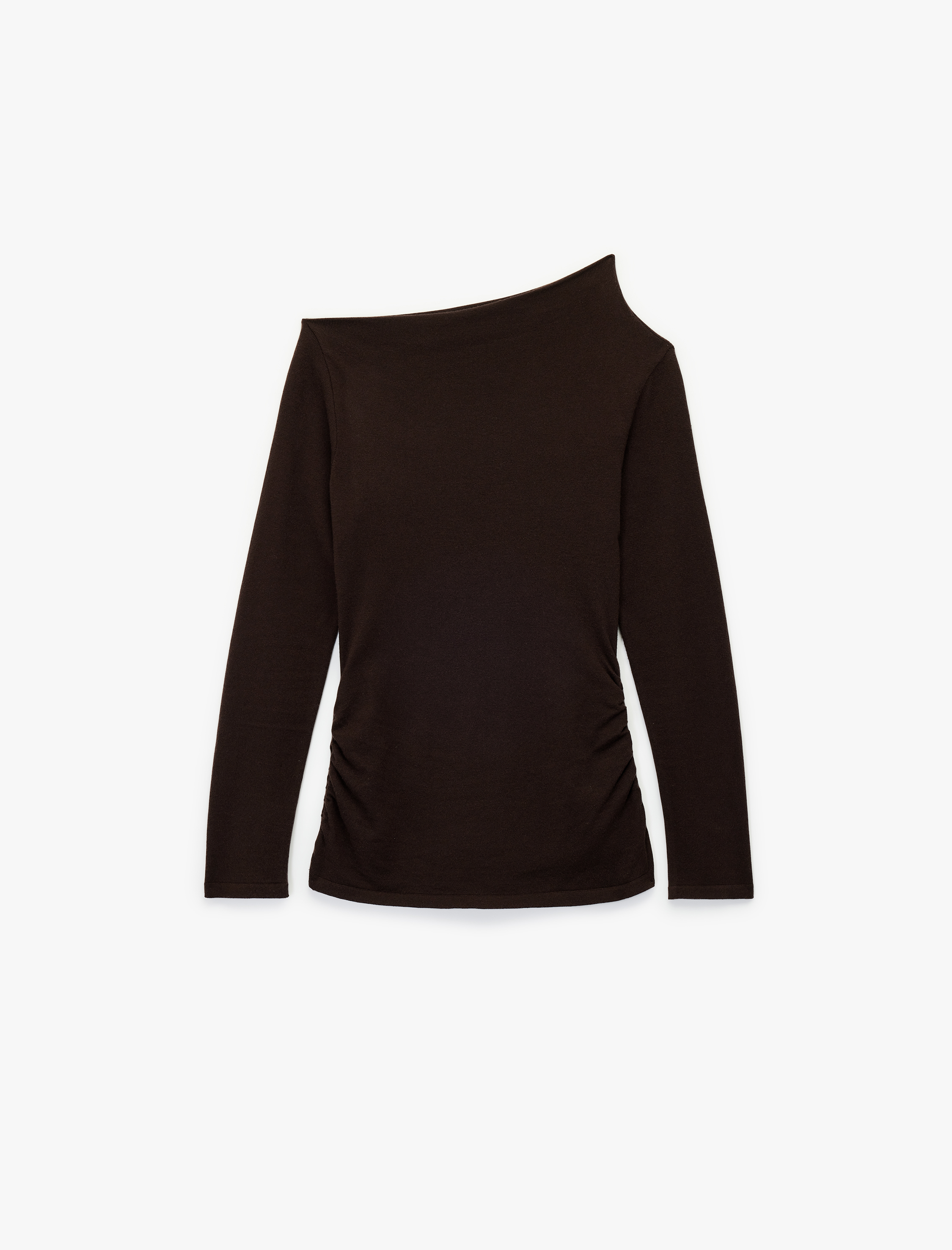   Koton X Sima Tarkan - Asimetrik Kayık Yaka Uzun Kollu Triko Kazak