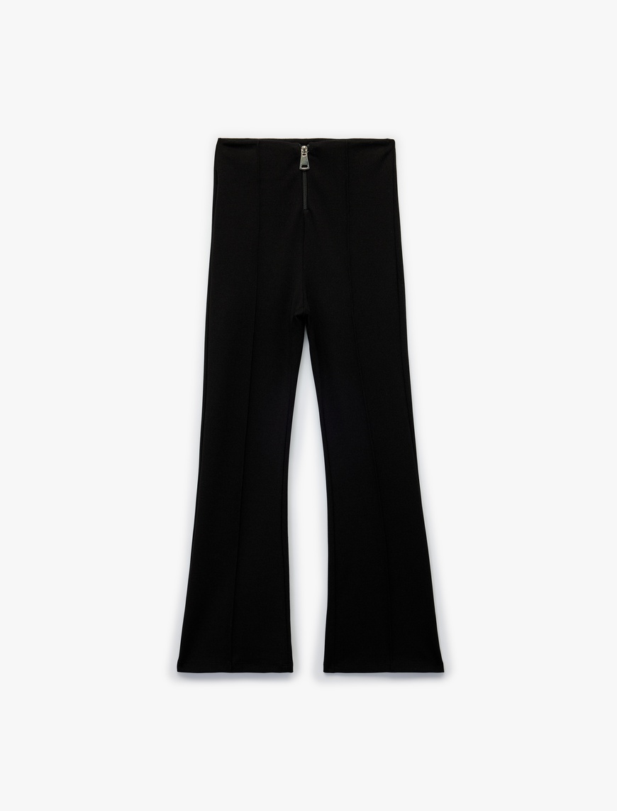  Kız Çocuk Viskon Karışımlı Slim Fit Basic Pantolon