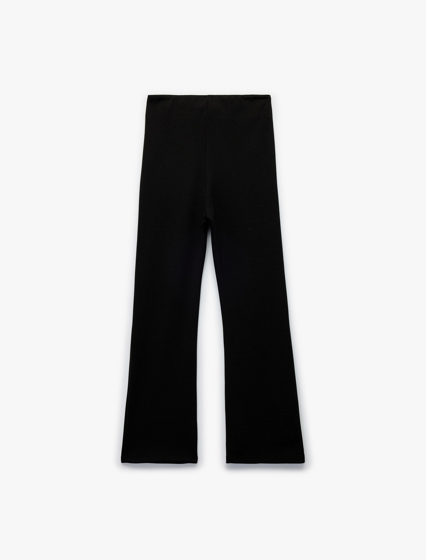  Kız Çocuk Viskon Karışımlı Slim Fit Basic Pantolon