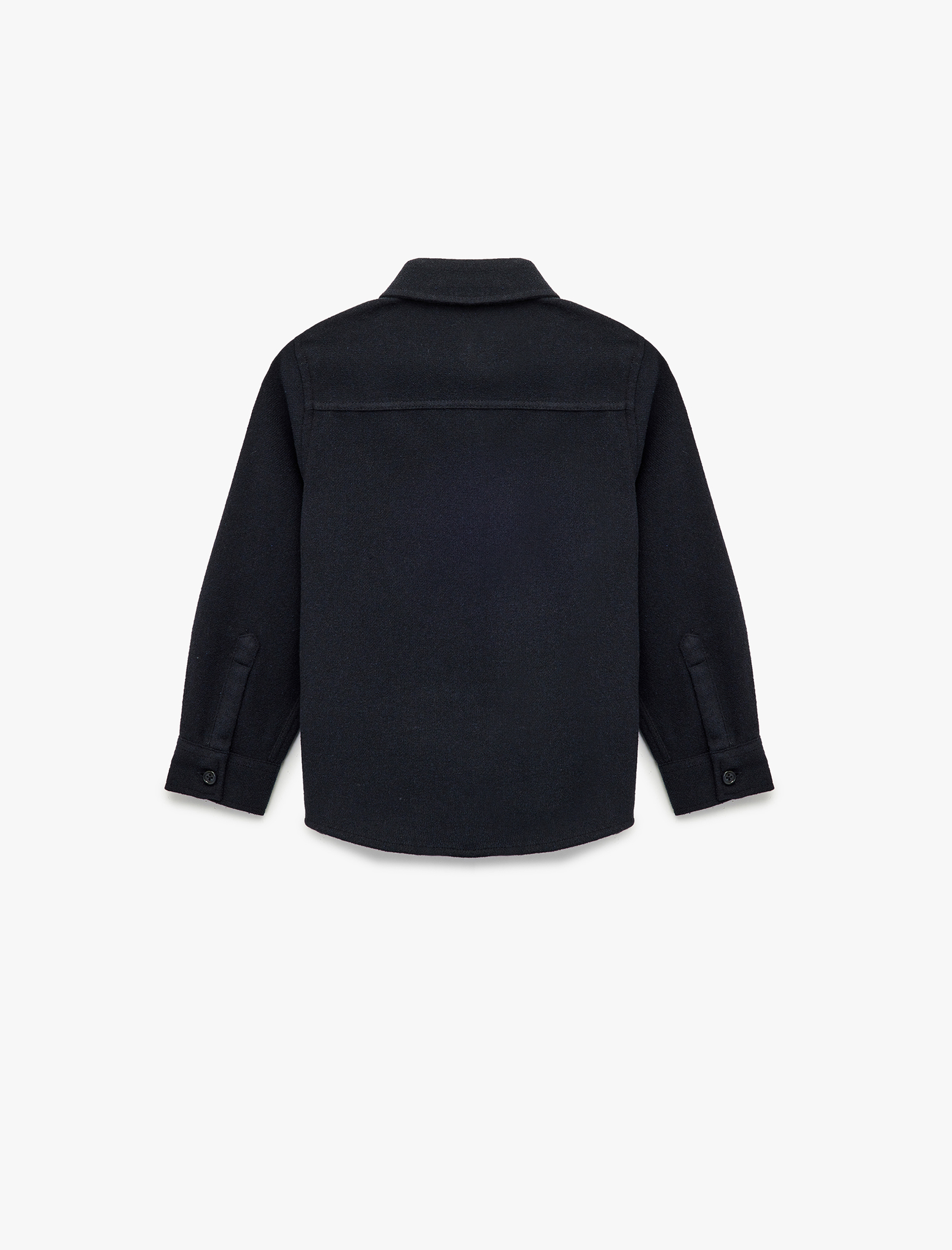  Erkek Çocuk Uzun Kollu Cep Detaylı Basic Gömlek