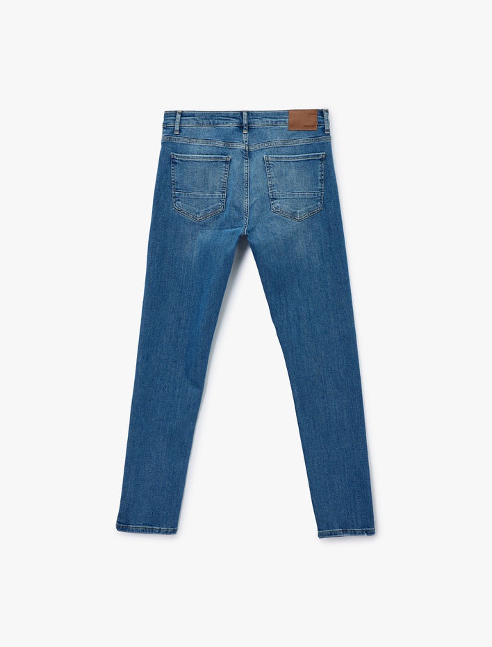  Pamuklu Normal Bel Slim Fit Jean Pantolon - Brad Jean