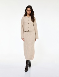 Koton X Sibil Çetinkaya - Uzun Kollu Bisiklet Yaka Düğmeli Triko Hırka