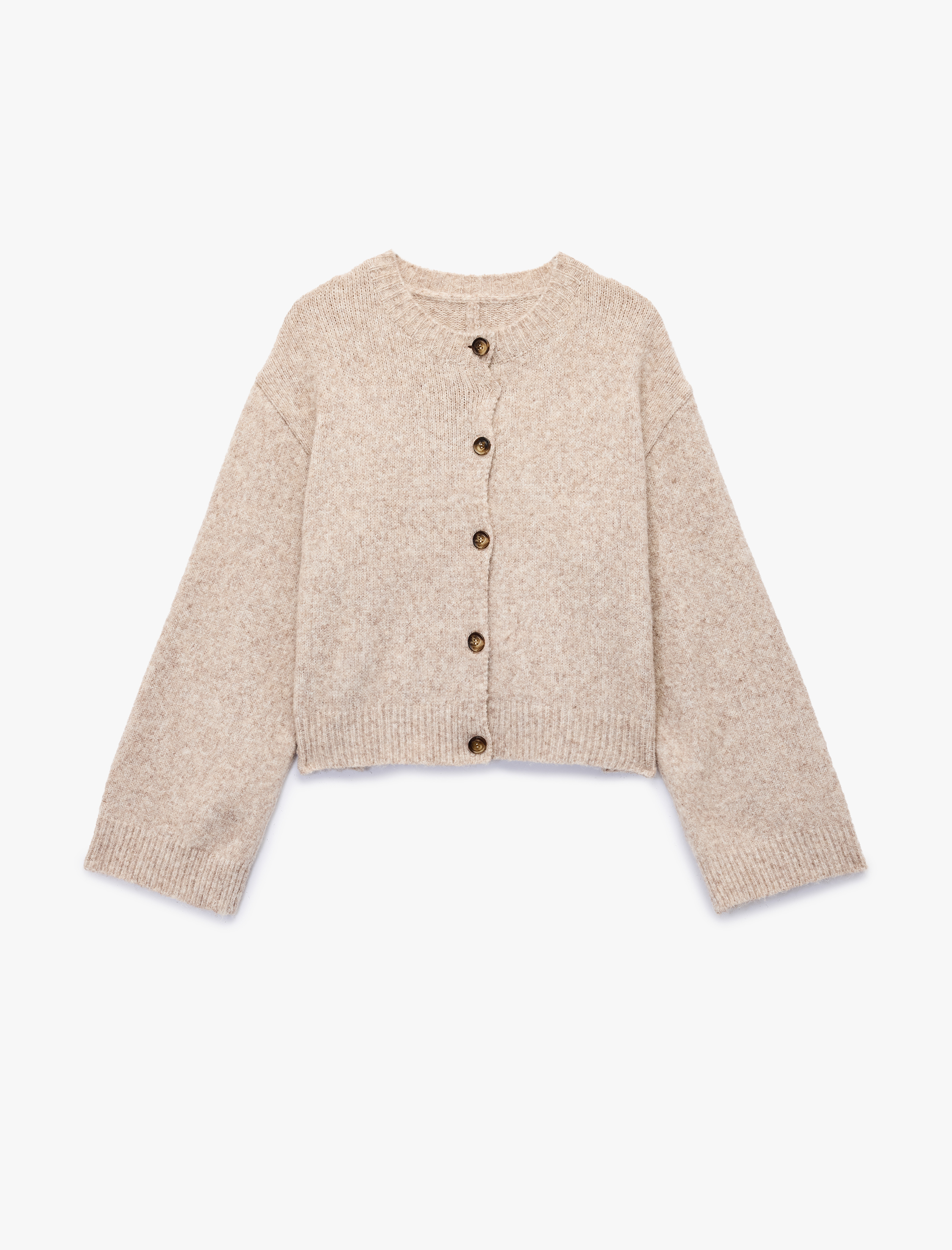   Koton X Sibil Çetinkaya - Uzun Kollu Bisiklet Yaka Düğmeli Triko Hırka