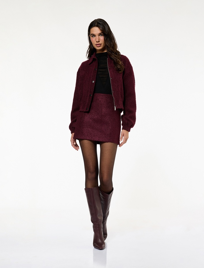  Koton X Sibil Çetinkaya - Uzun Kollu Cepli Bomber Tüvit Ceket