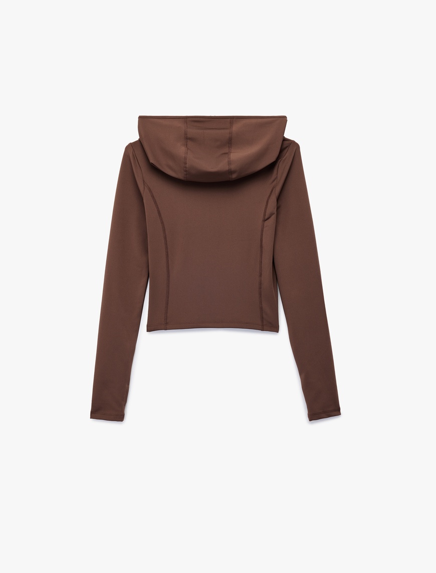   Koton X Sibil Çetinkaya - Slim Fit Uzun Kollu Kapüşonlu Sweatshirt
