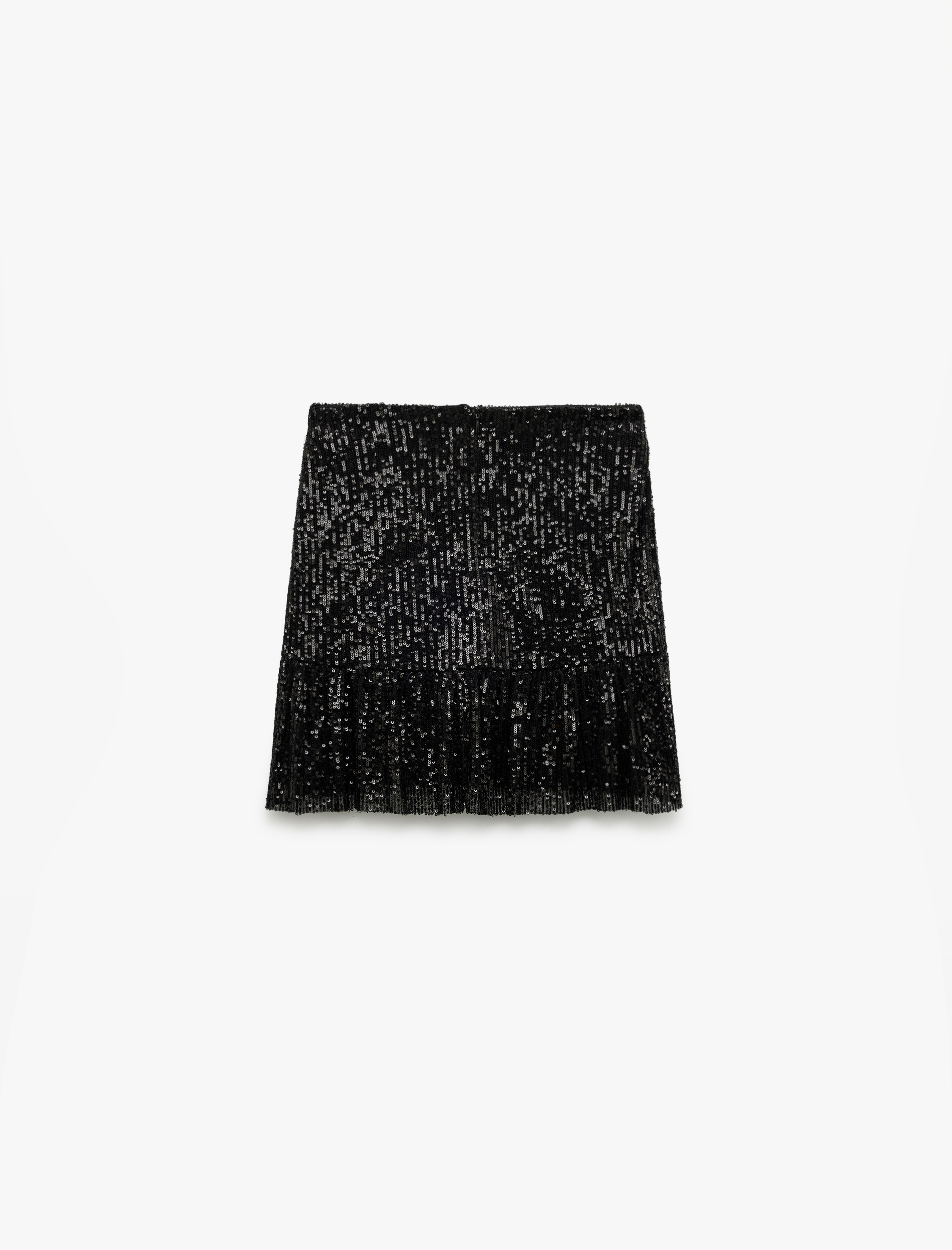 Astarlı Payetli Kloş Mini Etek