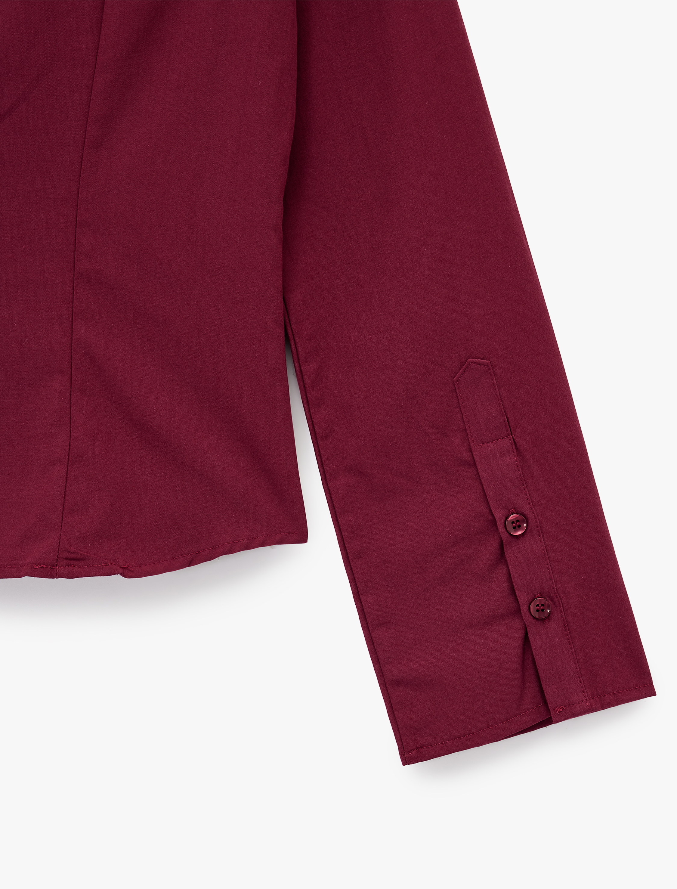 Pamuklu Uzun Kollu Slim Fit Düğmeli Klasik Yaka Gömlek