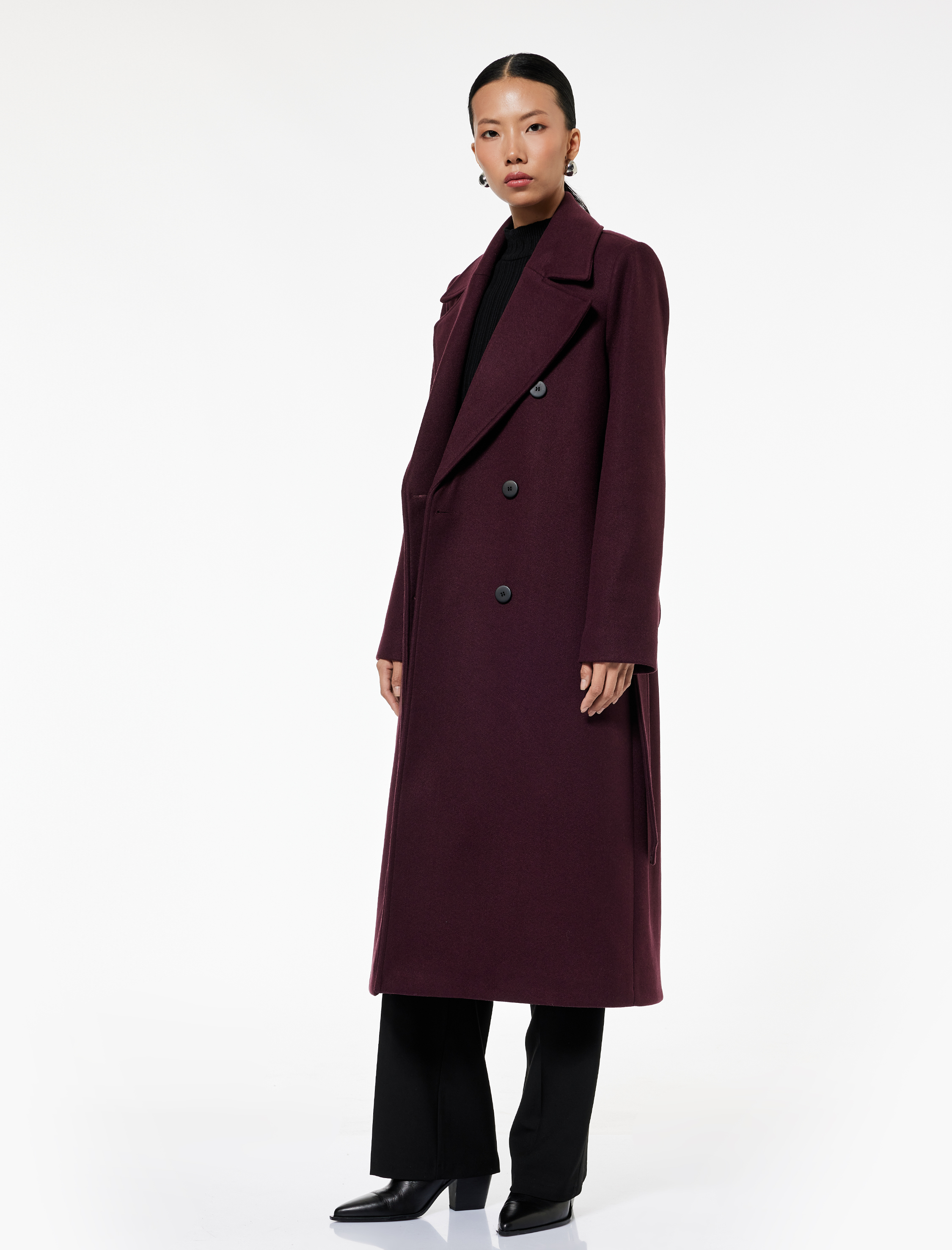   Trenç Kaban Uzun Kollu Cepli Kruvaze Kemerli