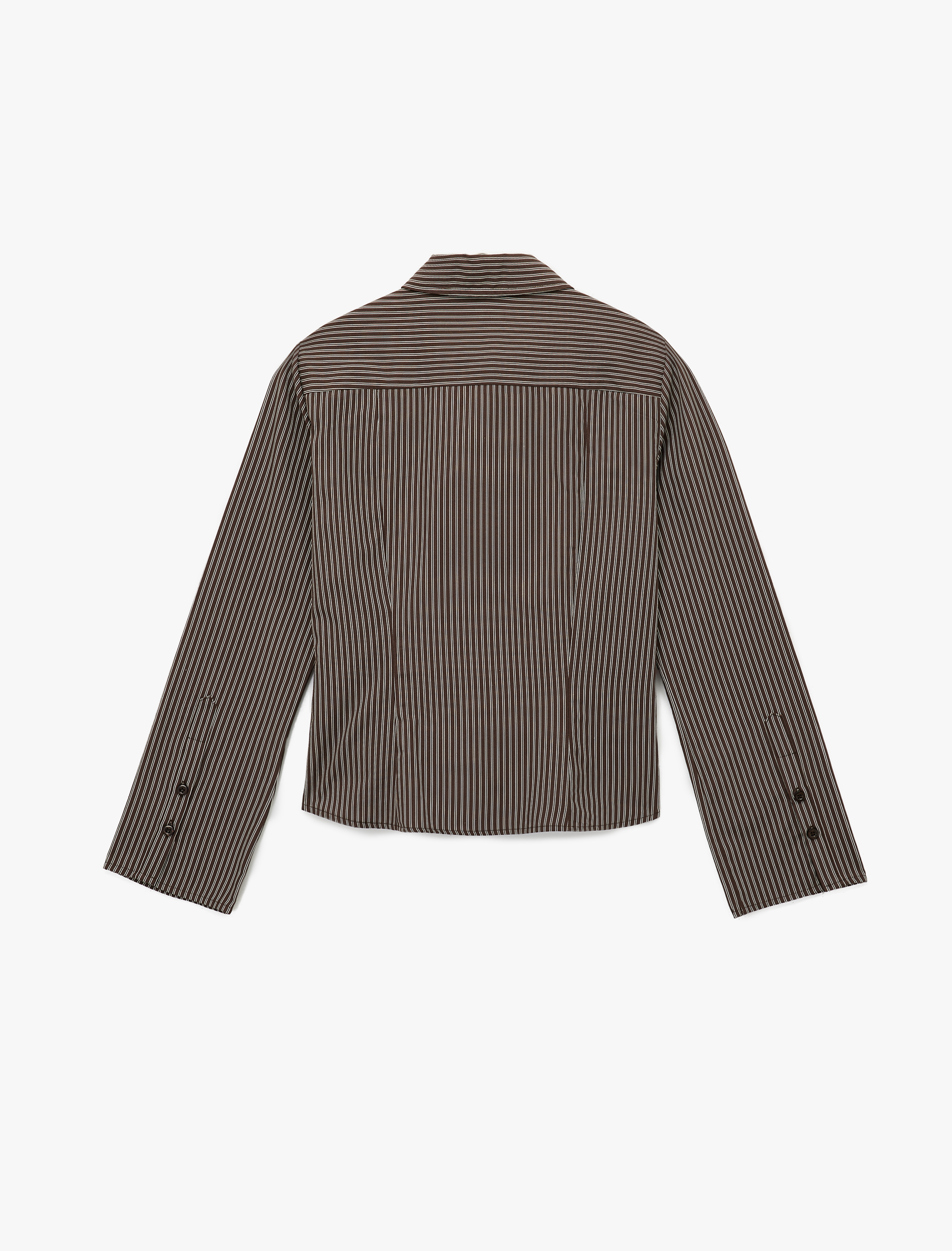   Uzun Kollu Klasik Yaka Düğmeli Pamuklu Slim Fit Gömlek