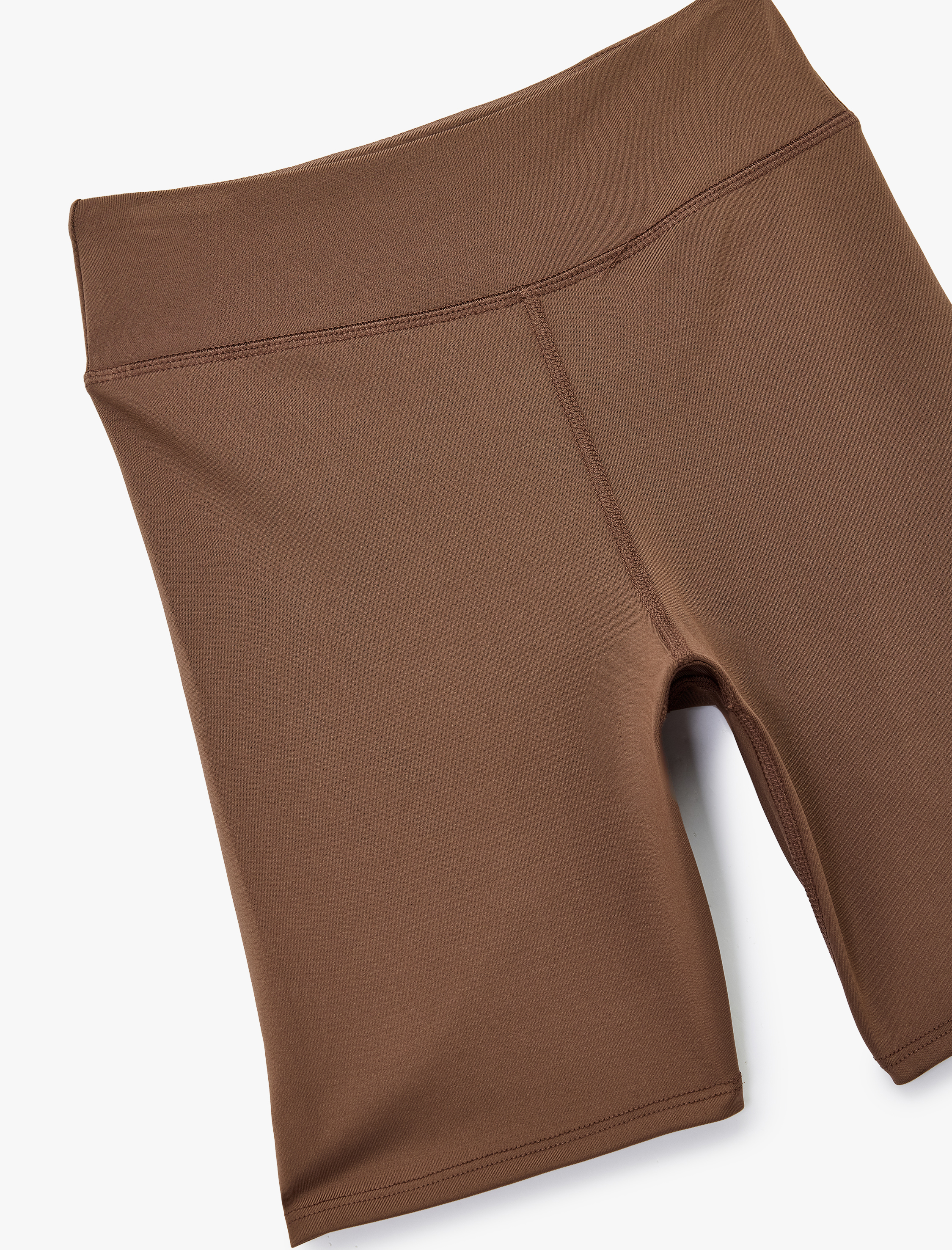   Yüksek Bel Slim Fit Biker Spor Tayt