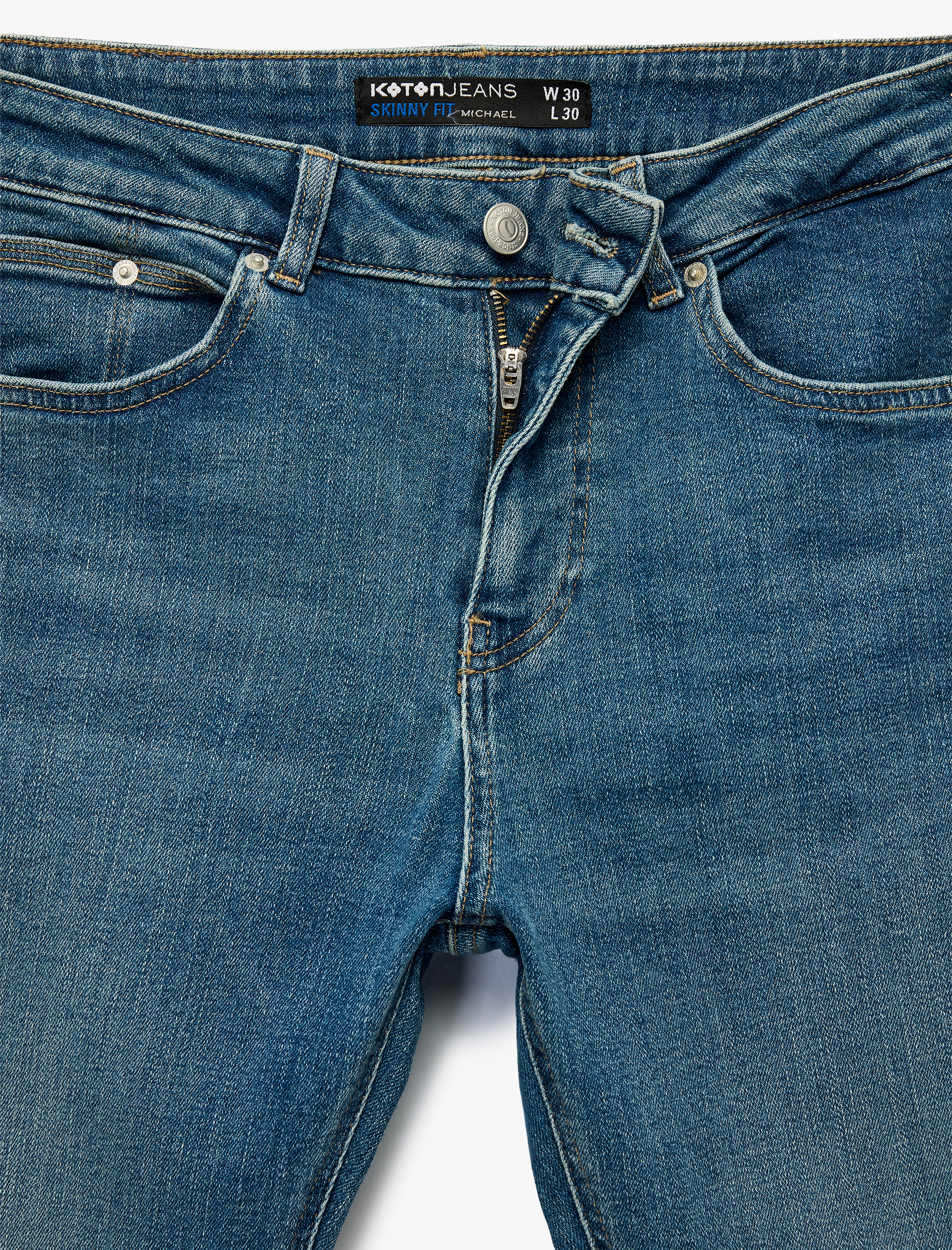   Pamuklu Normal Bel Skinny Fit Jean Pantolon - Michael Jean