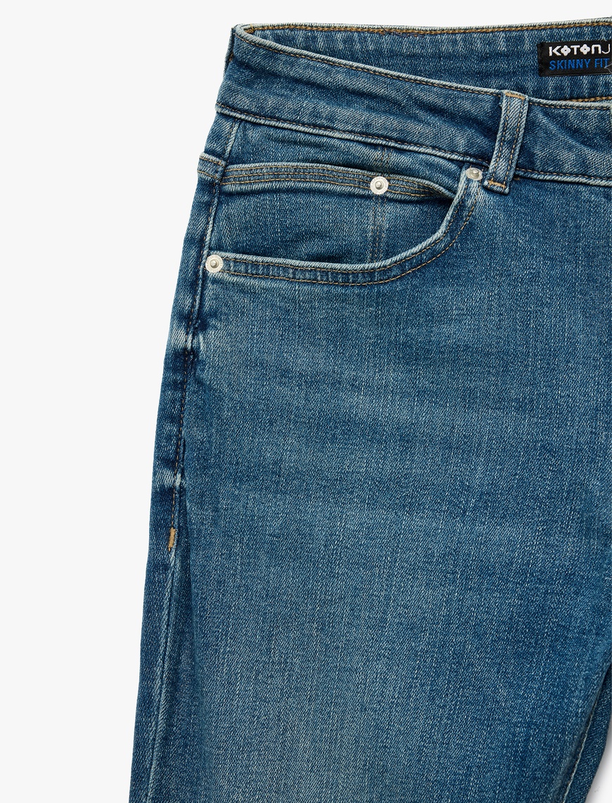   Pamuklu Normal Bel Skinny Fit Jean Pantolon - Michael Jean