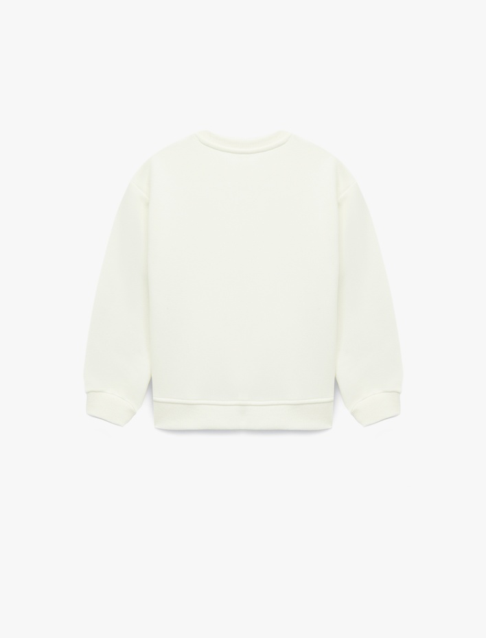 Erkek Bebek Atatürk ve Cumhuriyet Baskılı Uzun Kollu Bisiklet Yaka Pamuklu Sweatshirt