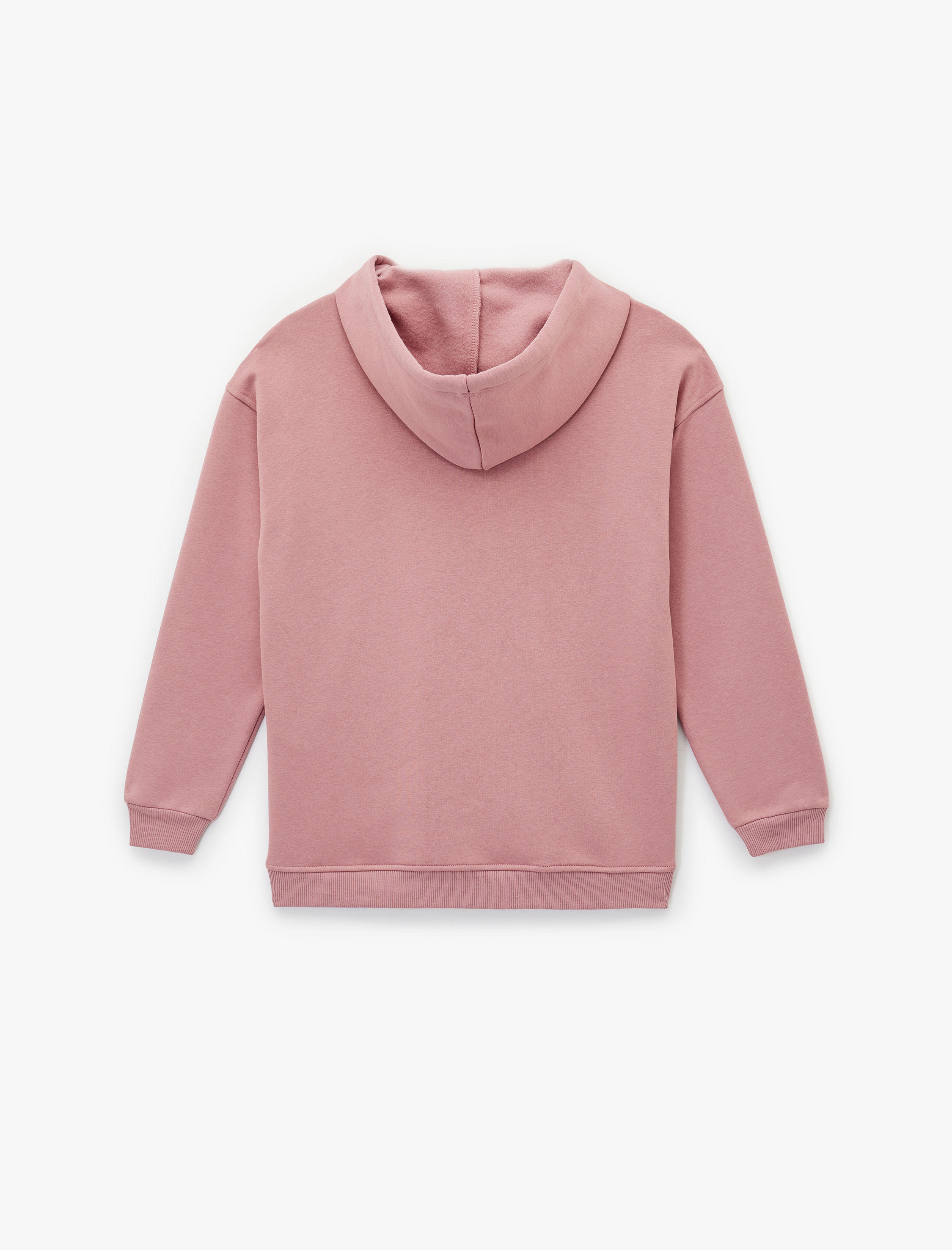   Kapüşonlu Çiçek Baskılı Oversize Sweatshirt