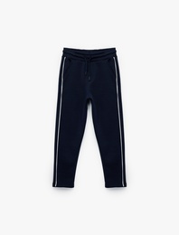 Beli Lastikli Cep Detaylı Pamuklu Eşofman Altı