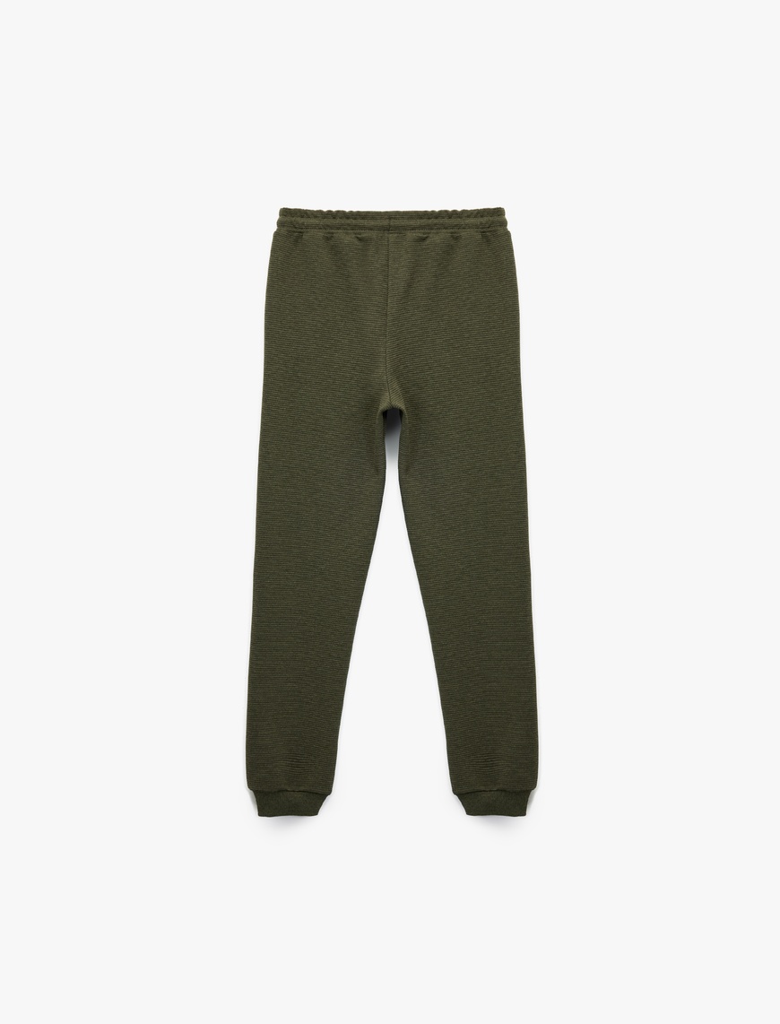  Erkek Çocuk Cepli Beli Bağcıklı Basic Jogger Eşofman Altı