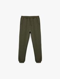 Cepli Beli Bağcıklı Basic Jogger Eşofman Altı