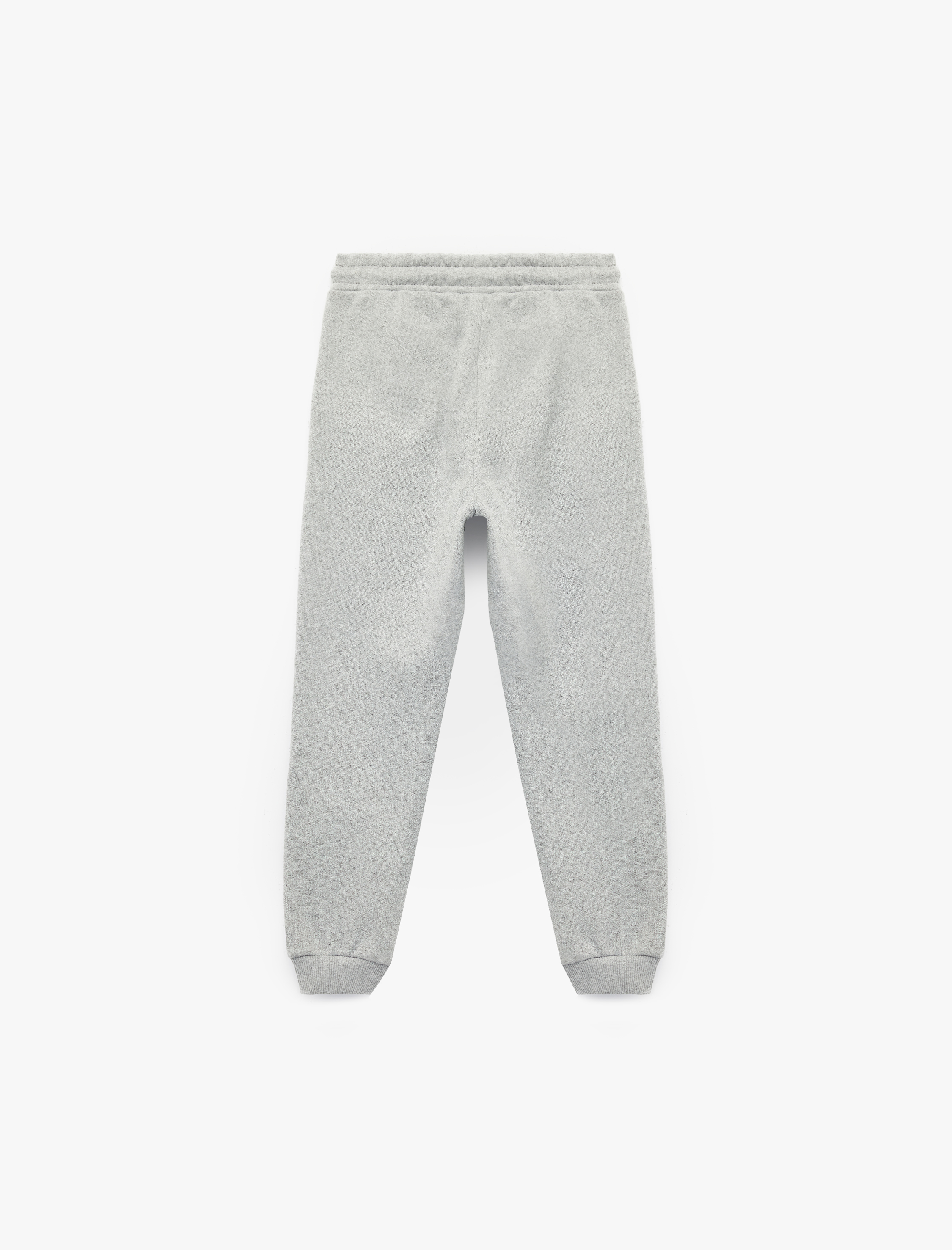  Erkek Çocuk Beli Lastikli Baskı Detaylı Şardonlu Eşofman Altı