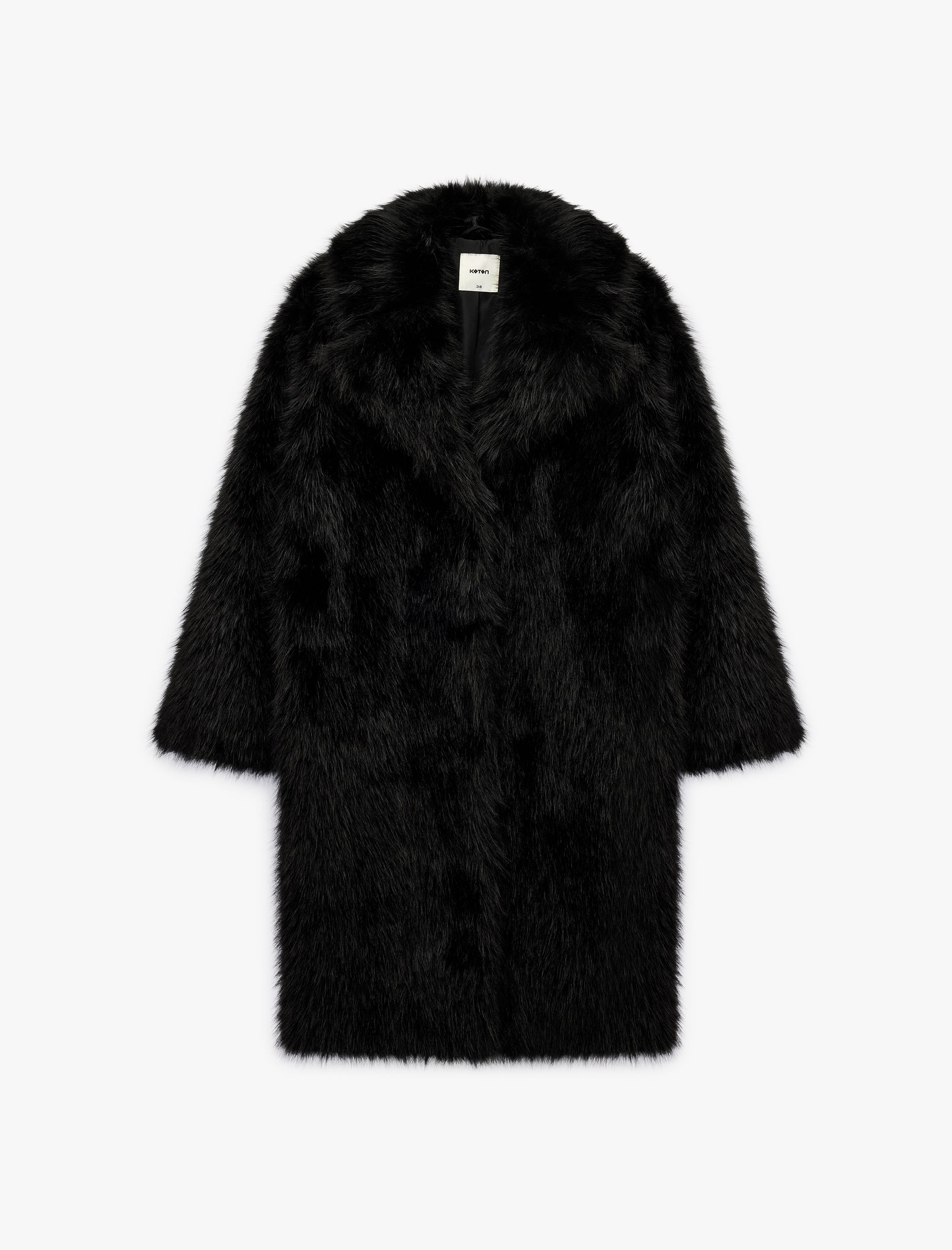   Suni Kürk Kaban Oversize Uzun Kollu Cepli