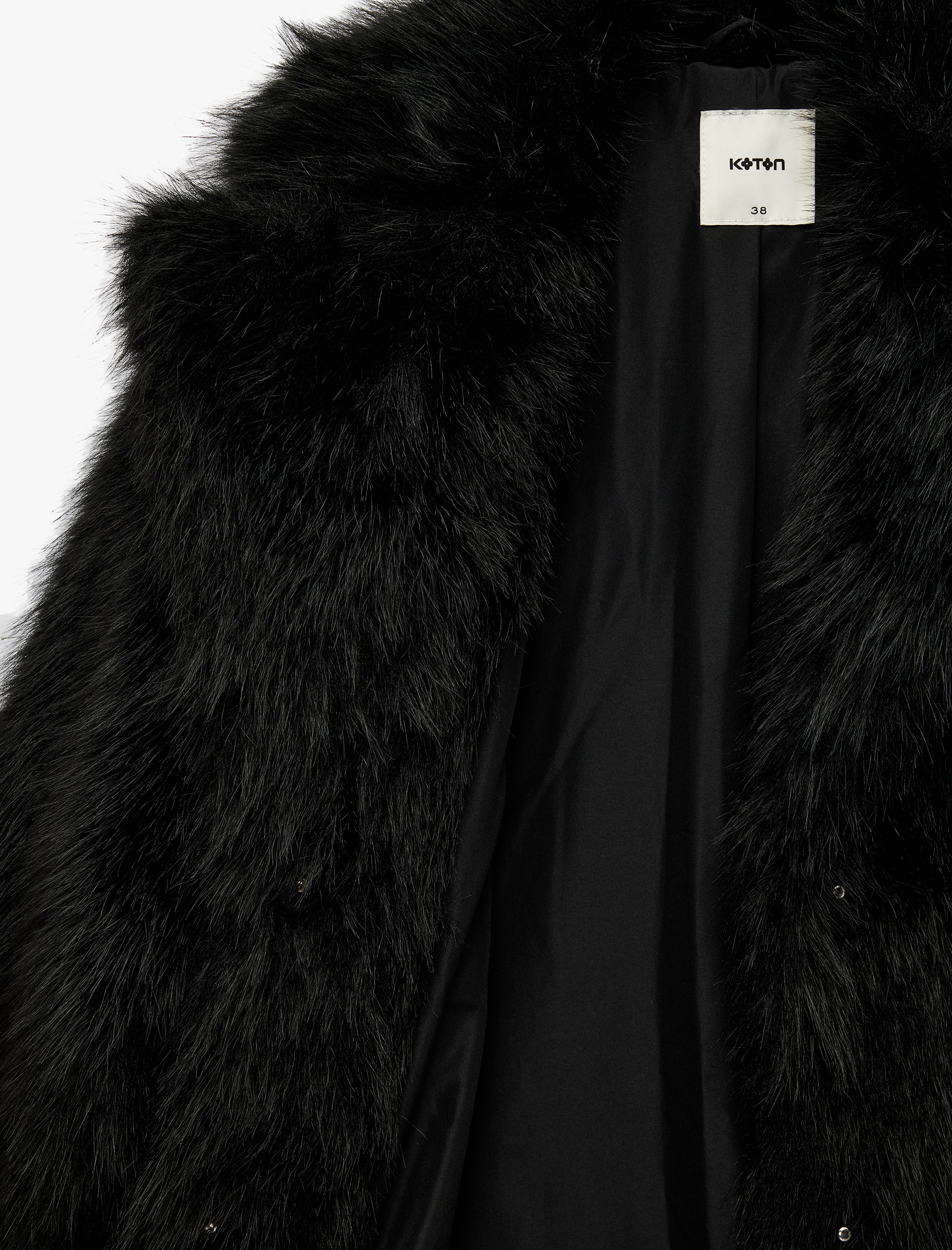   Suni Kürk Kaban Oversize Uzun Kollu Cepli