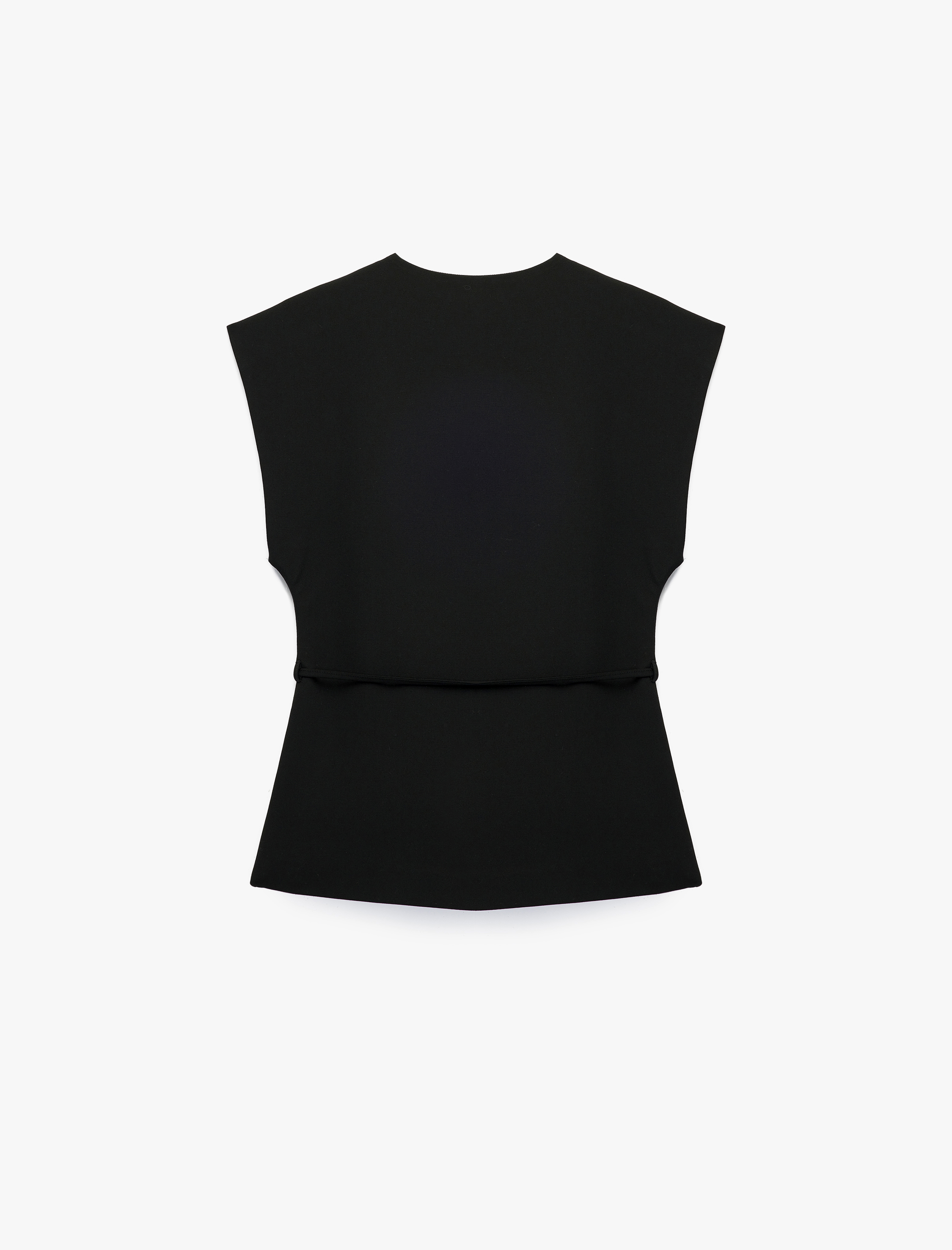 V Yaka Bağlama Detaylı Kruvaze Yelek