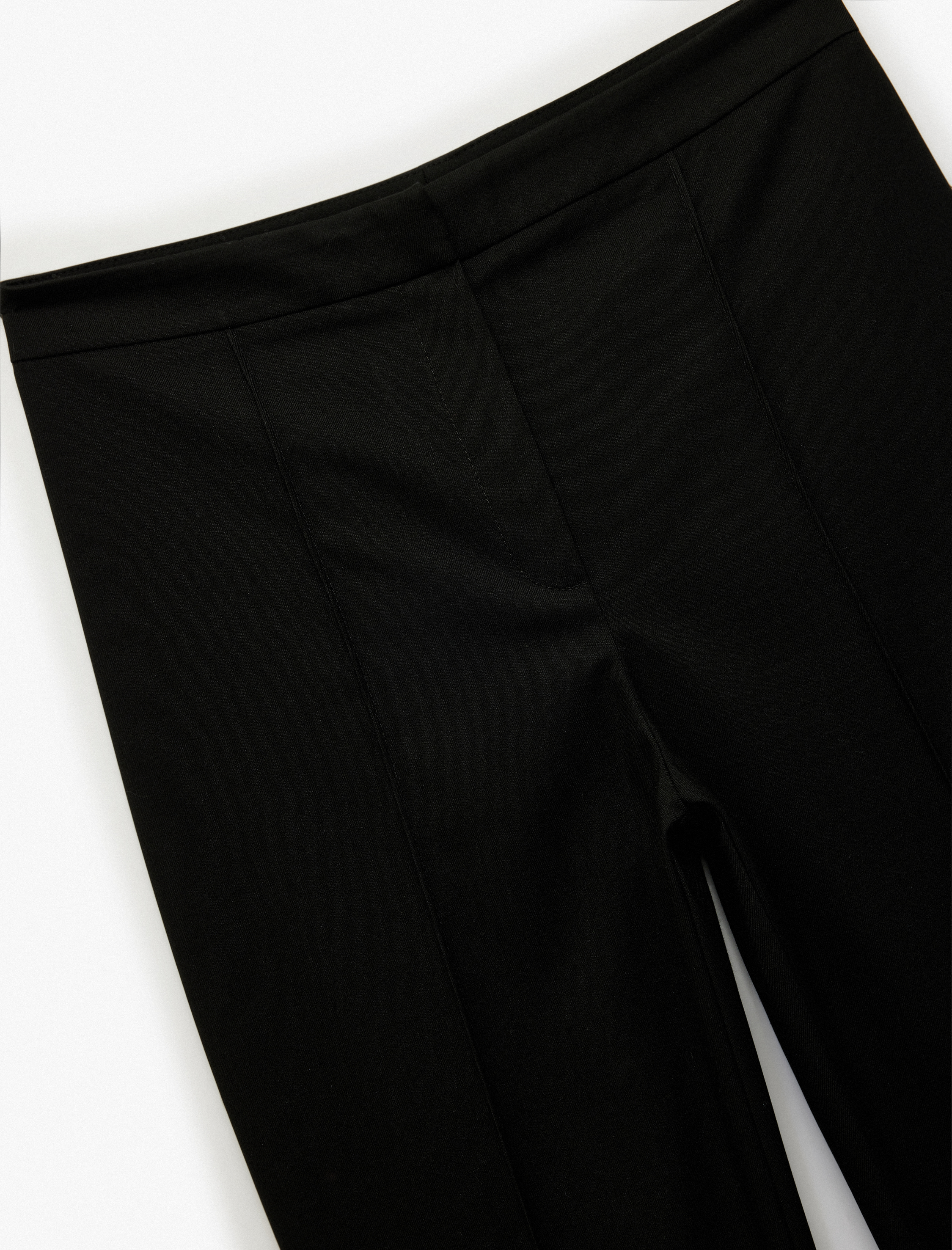   Normal Bel Viskon Karışımlı İspanyol Paça Basic Kumaş Pantolon