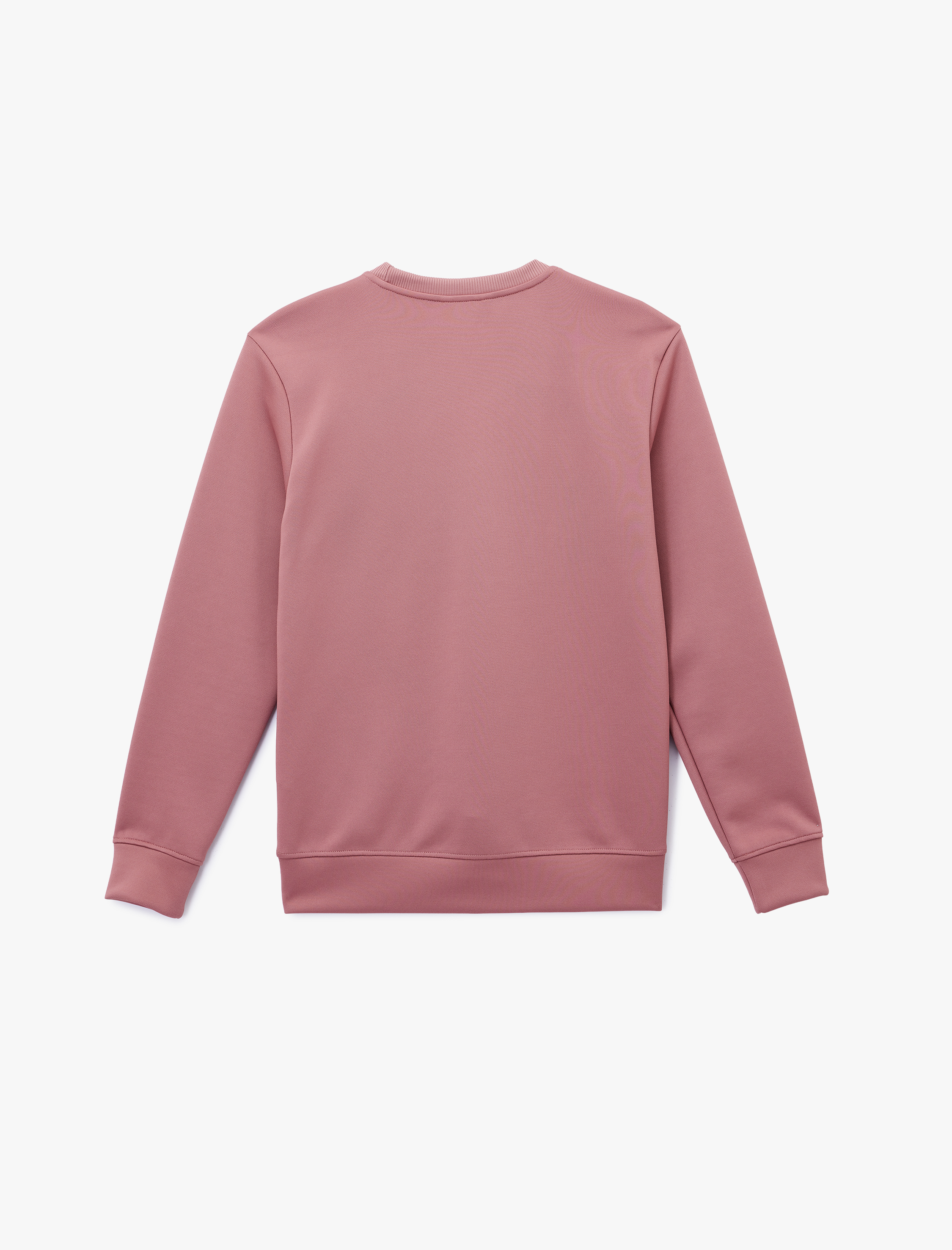   Uzun Kollu Basic Bisiklet Yaka Baskılı Sweatshirt
