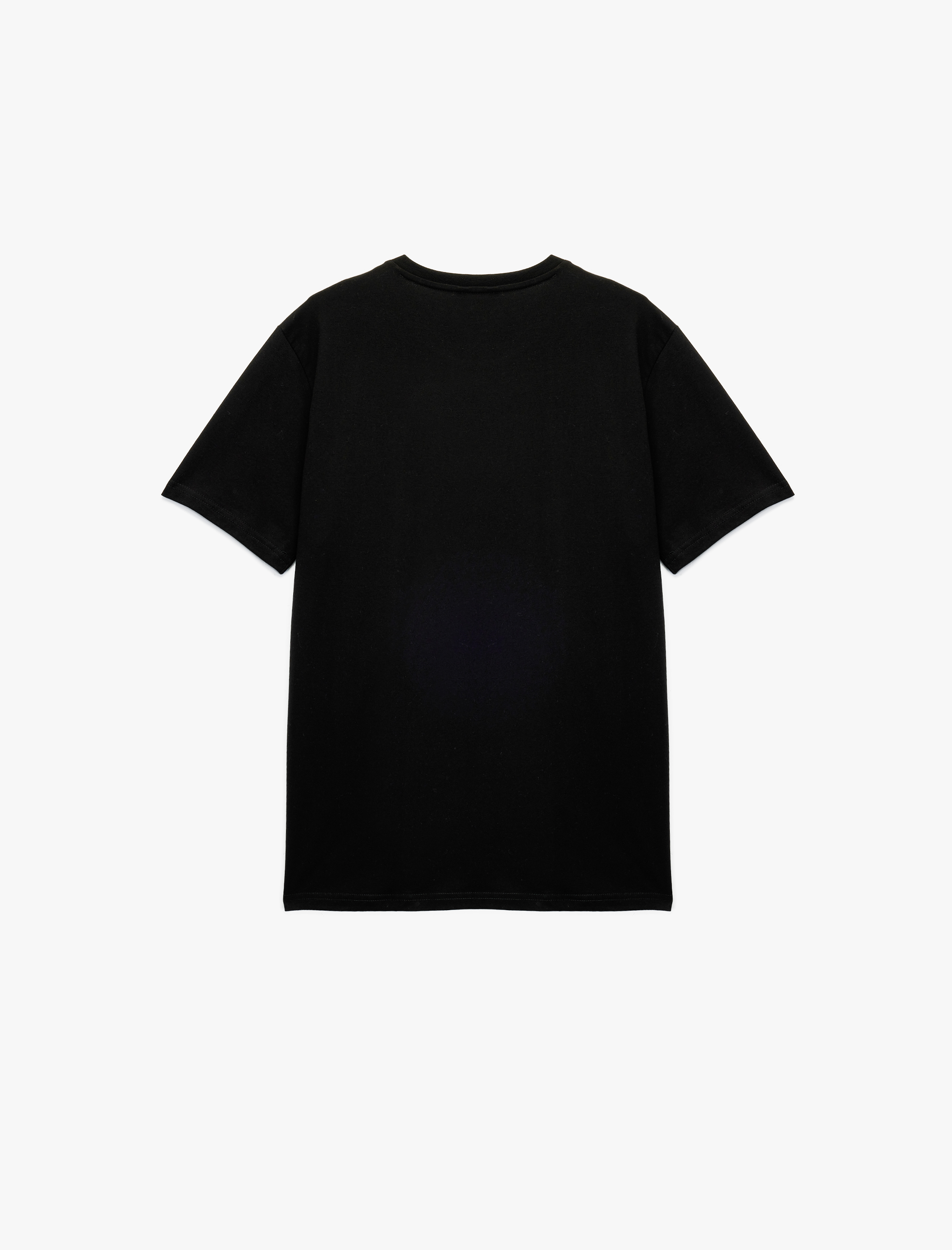   Regular Fit Kısa Kollu Bisiklet Yaka Basic Pamuklu Tişört