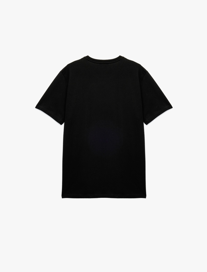  Regular Fit Kısa Kollu Bisiklet Yaka Basic Pamuklu Tişört