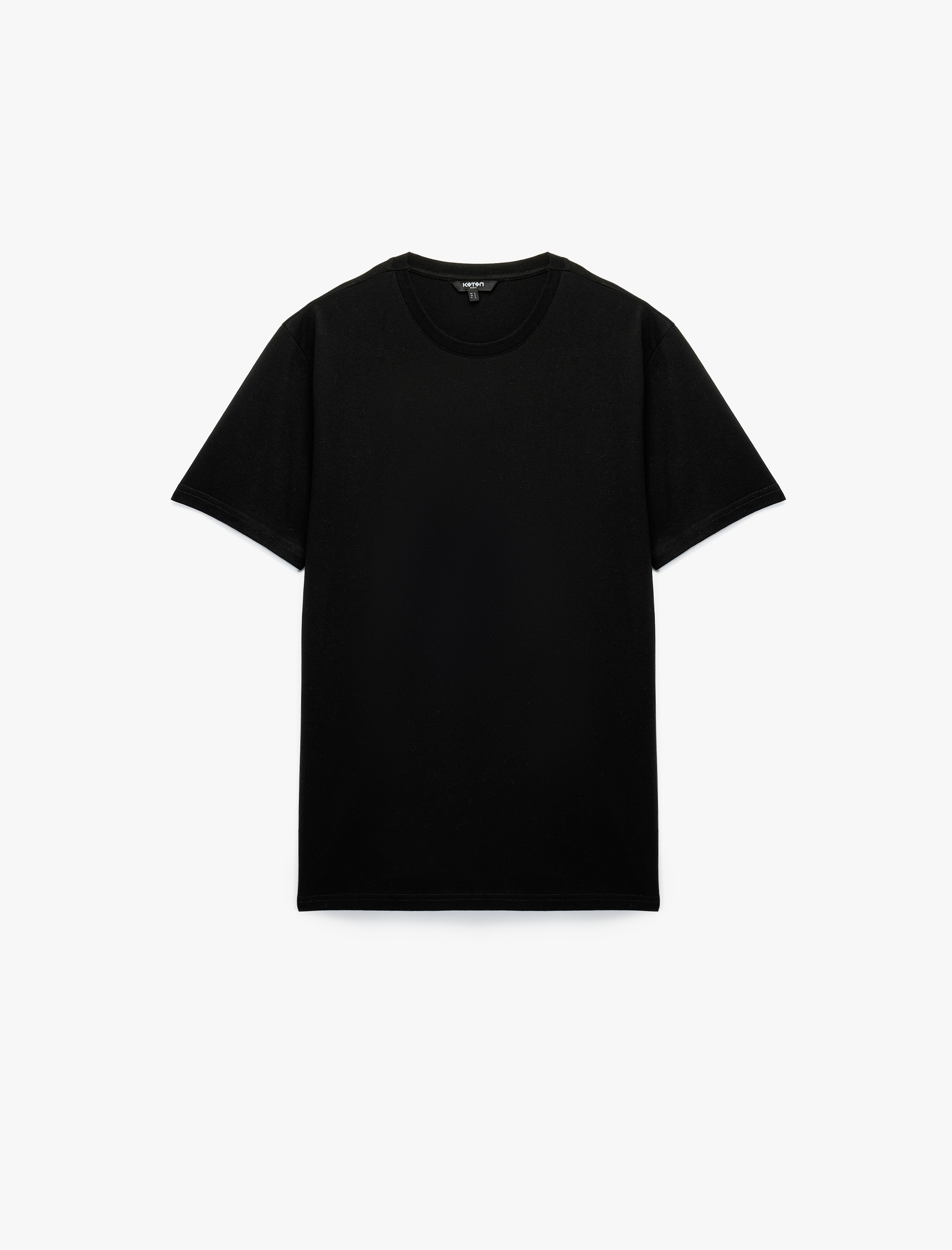   Regular Fit Kısa Kollu Bisiklet Yaka Basic Pamuklu Tişört