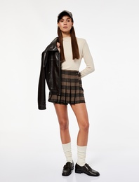 Dik Yaka Slim Fit Modal Karışımlı Basic Uzun Kollu Tişört