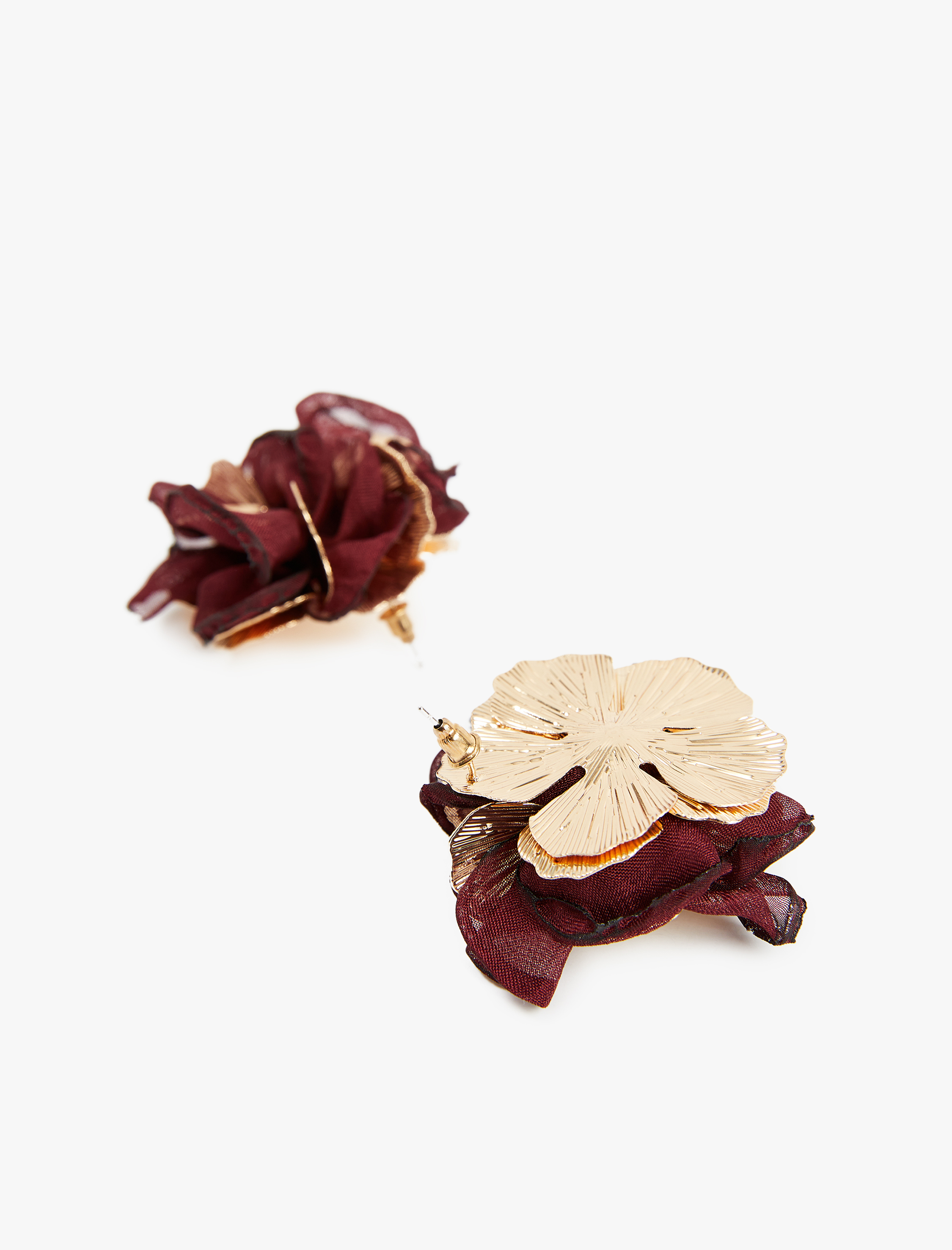  Kadın Çok Renkli Çiçek Küpe - Koton X Sibil Çetinkaya