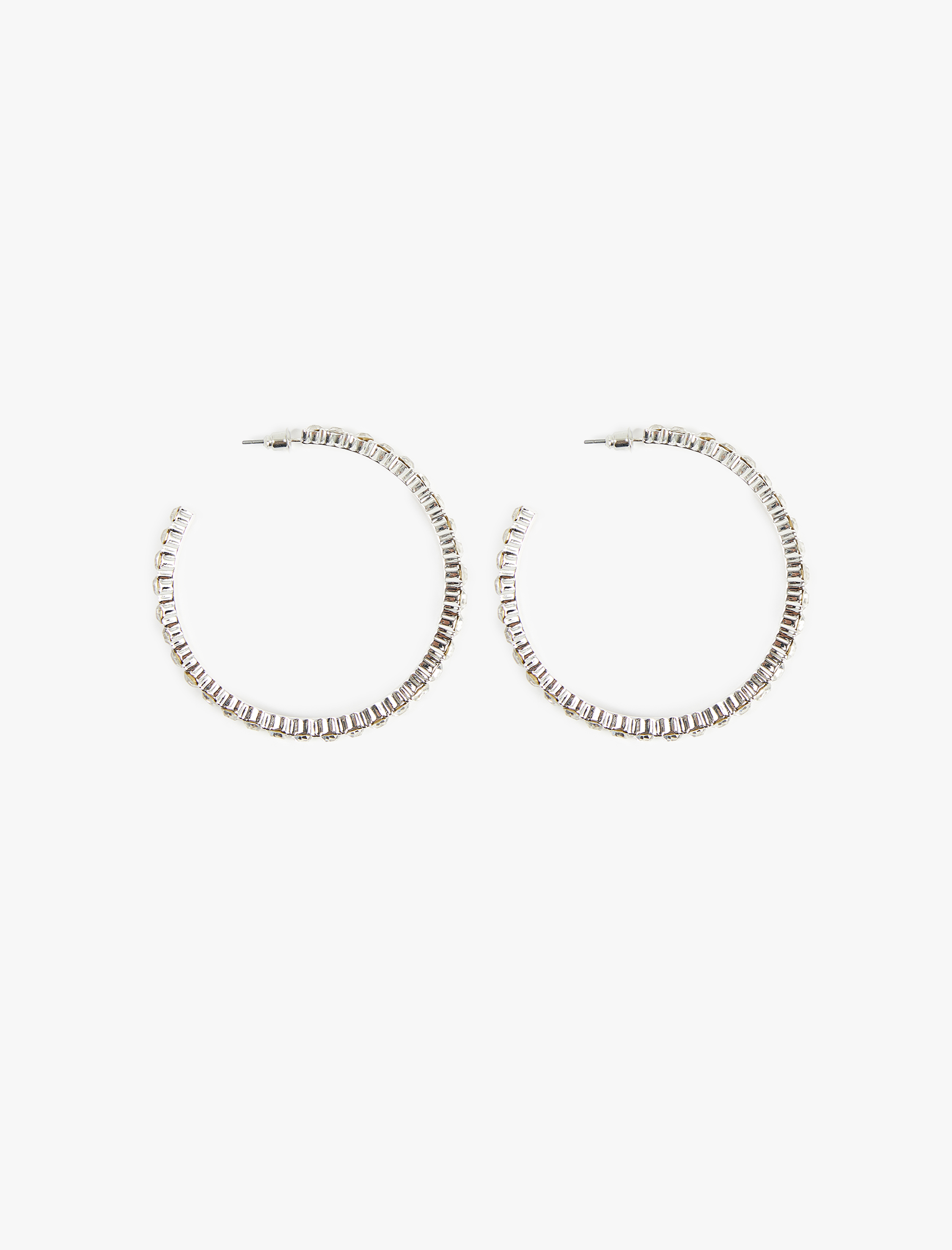  Kadın Taşlı Halka Küpe - Koton X Sibil Çetinkaya