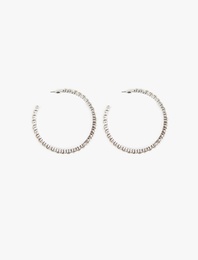 Taşlı Halka Küpe - Koton X Sibil Çetinkaya