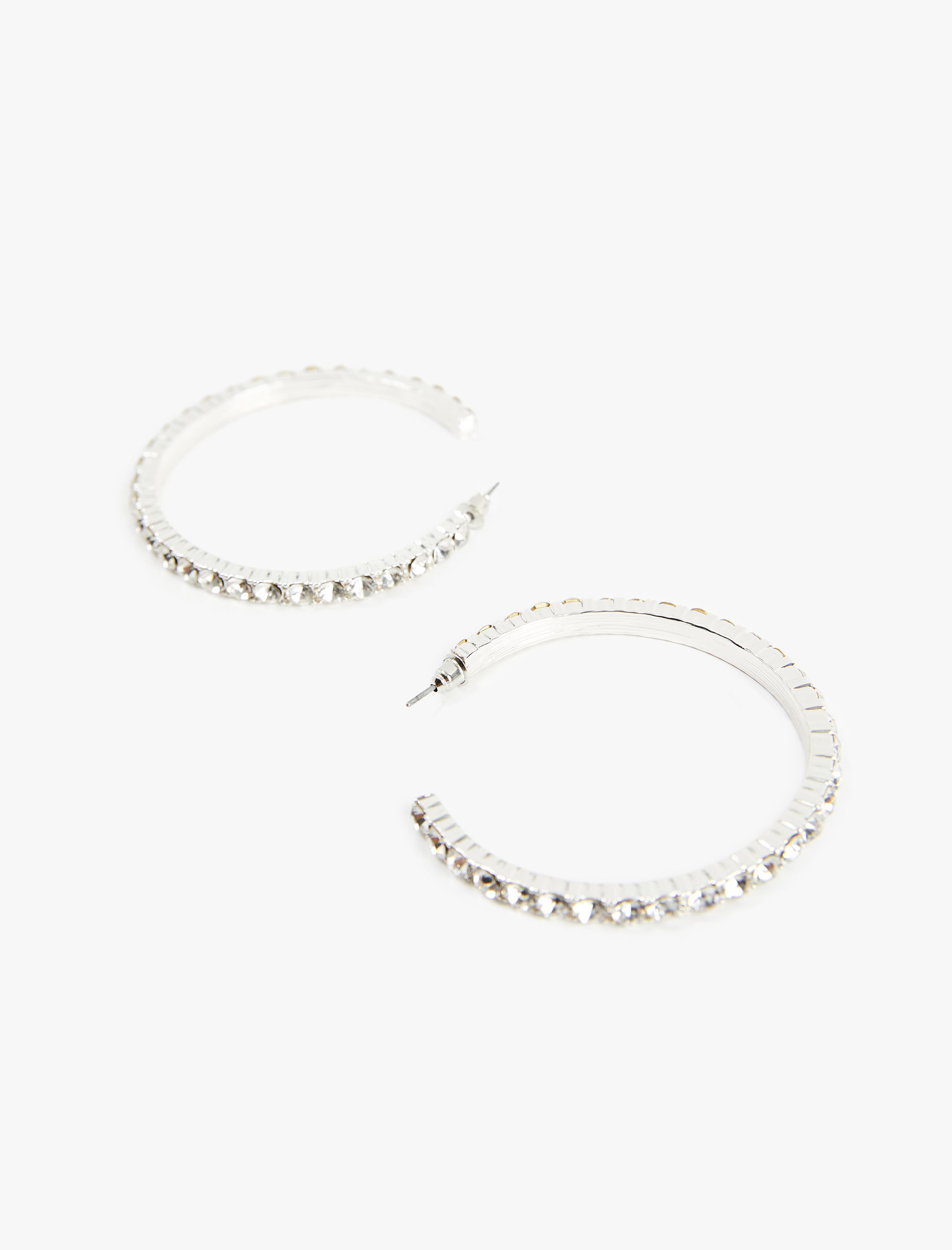  Kadın Taşlı Halka Küpe - Koton X Sibil Çetinkaya