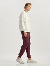 Beli Bağcıklı Pamuklu Cep Detaylı Jogger Eşofman Altı