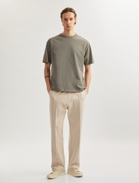 Pamuklu Cepli Nervür Detaylı Beli Bağcıklı Eşofman Altı