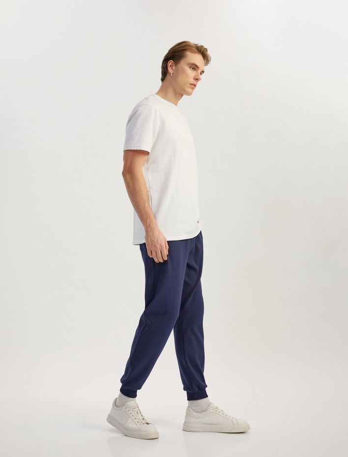  Beli Bağcıklı Pamuklu Cep Detaylı Jogger Eşofman Altı