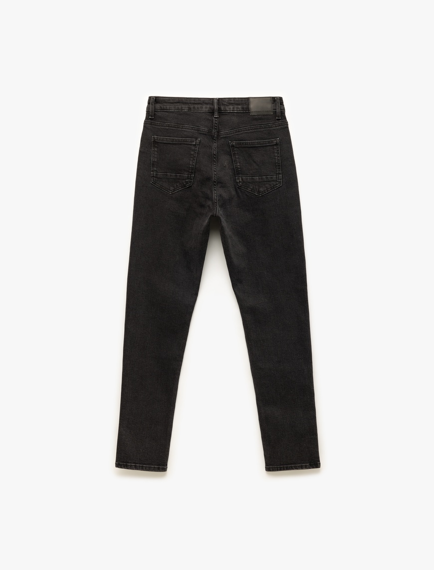   Normal Bel Pamuklu Slim Fit Jean Pantolon - Brad Jean