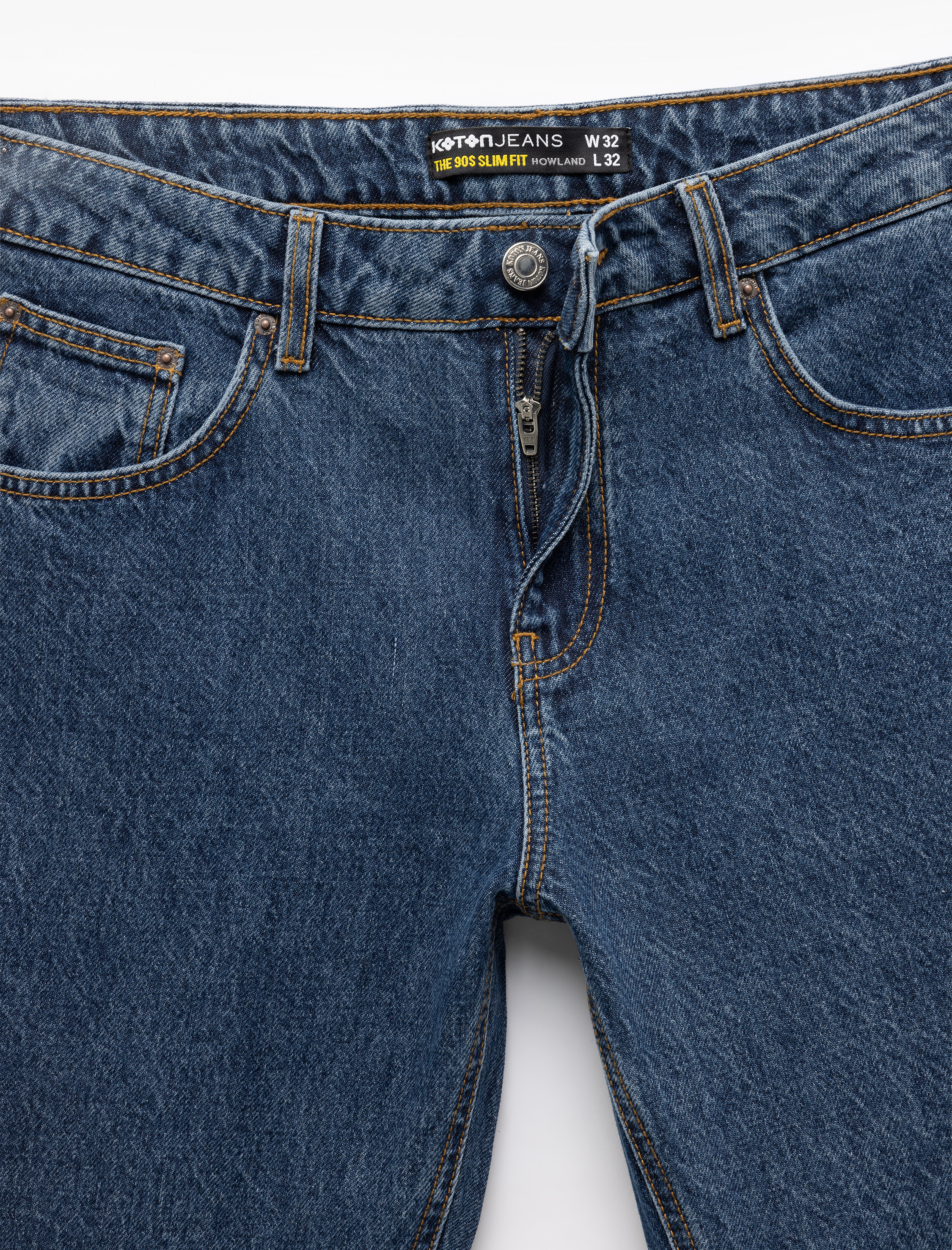   Normal Bel Pamuklu 90's Slim Fit Jean Pantolon - Howland Jean