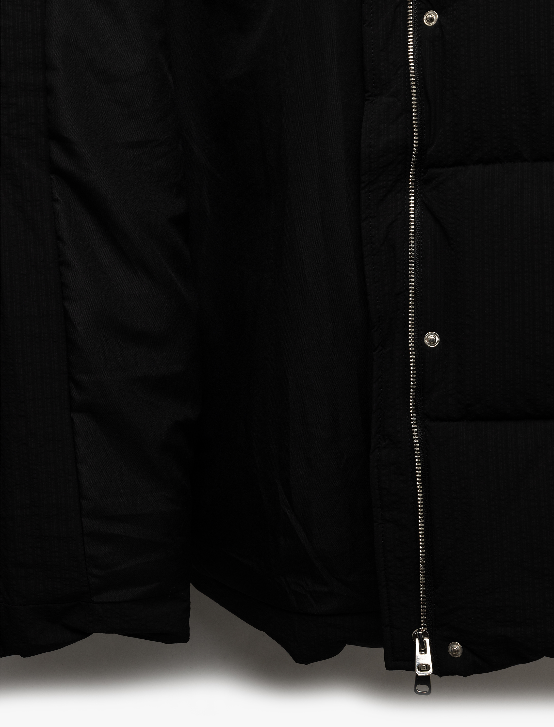   Çıkarılabilir Kapüşonlu Uzun Kollu Cepli Su İtici Fermuarlı Şişme Mont