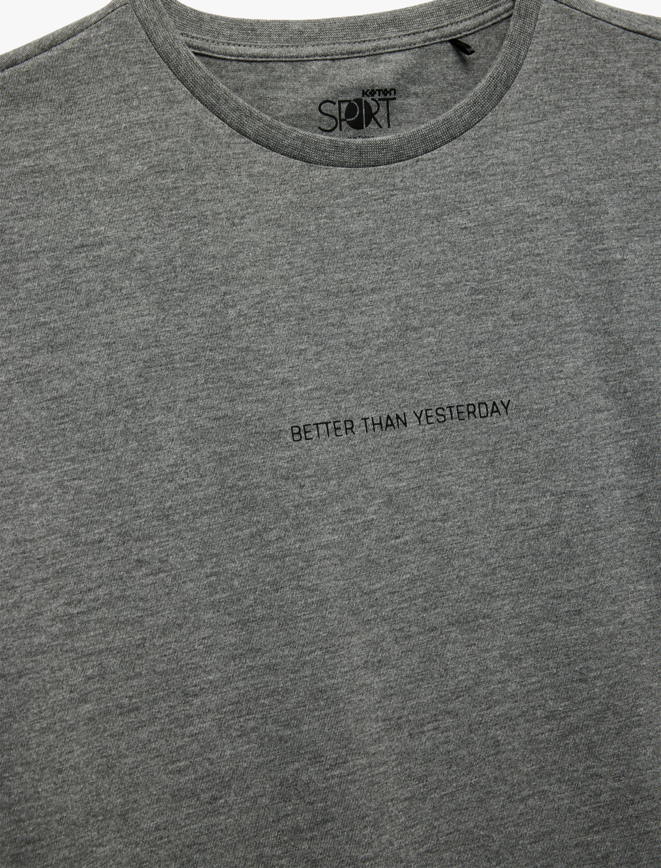   Bisiklet Yaka Kısa Kollu Baskılı Oversize Spor Tişört