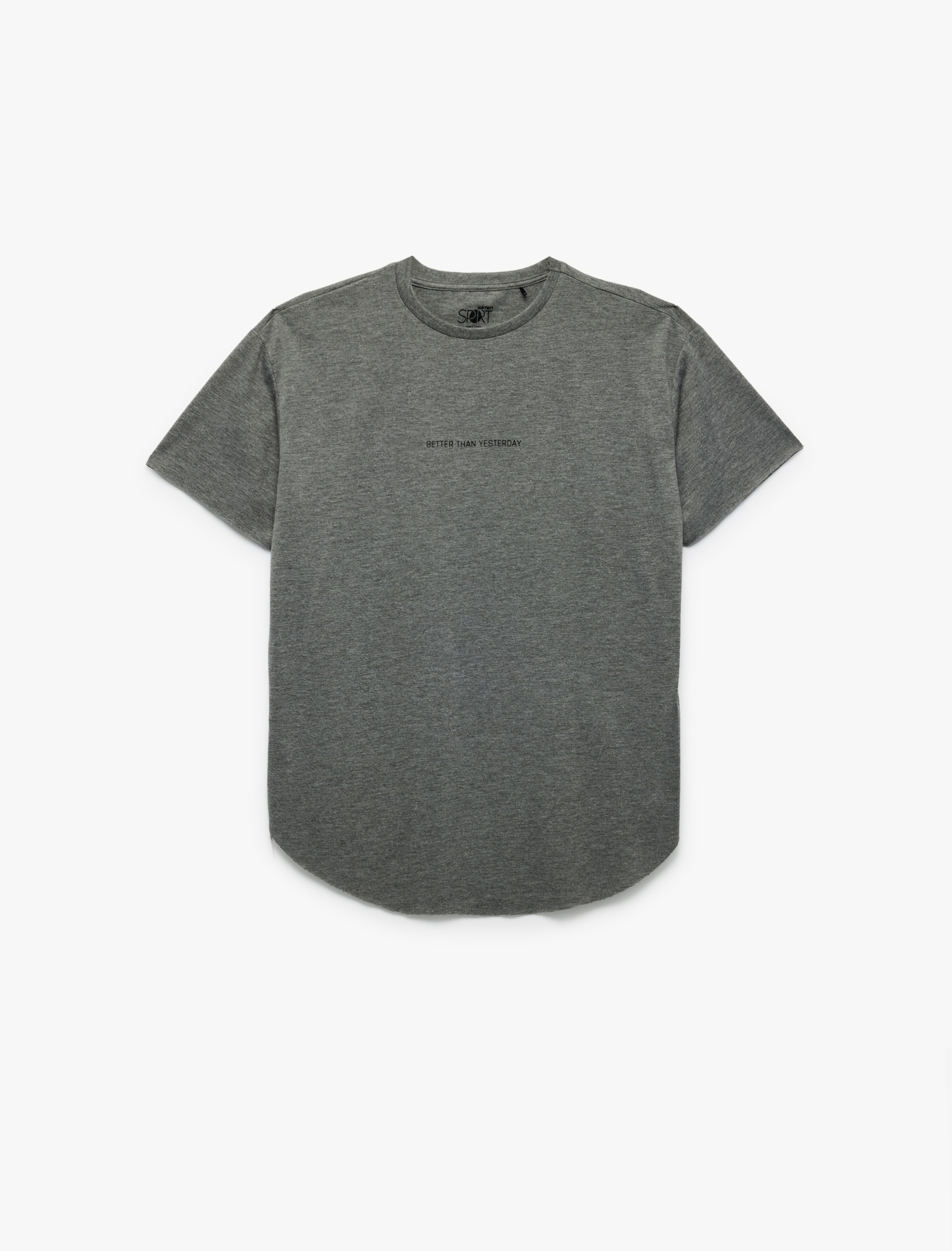   Bisiklet Yaka Kısa Kollu Baskılı Oversize Spor Tişört