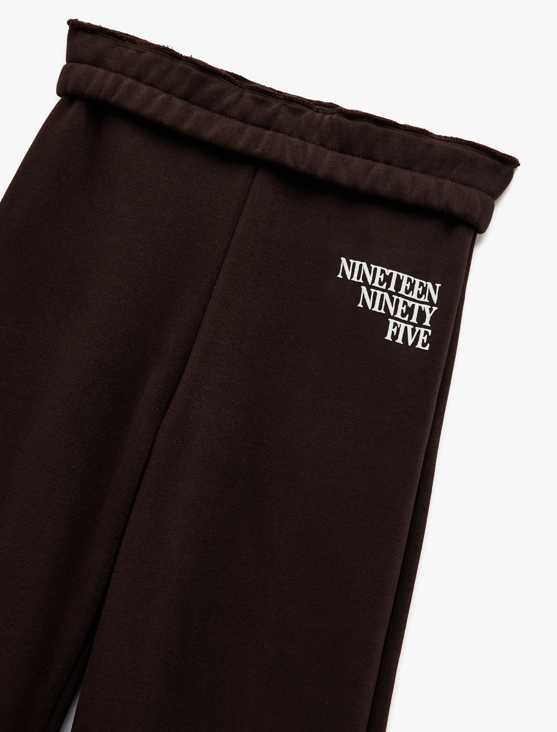   Beli Lastikli Şardonlu Baskılı Geniş Paça Eşofman Altı