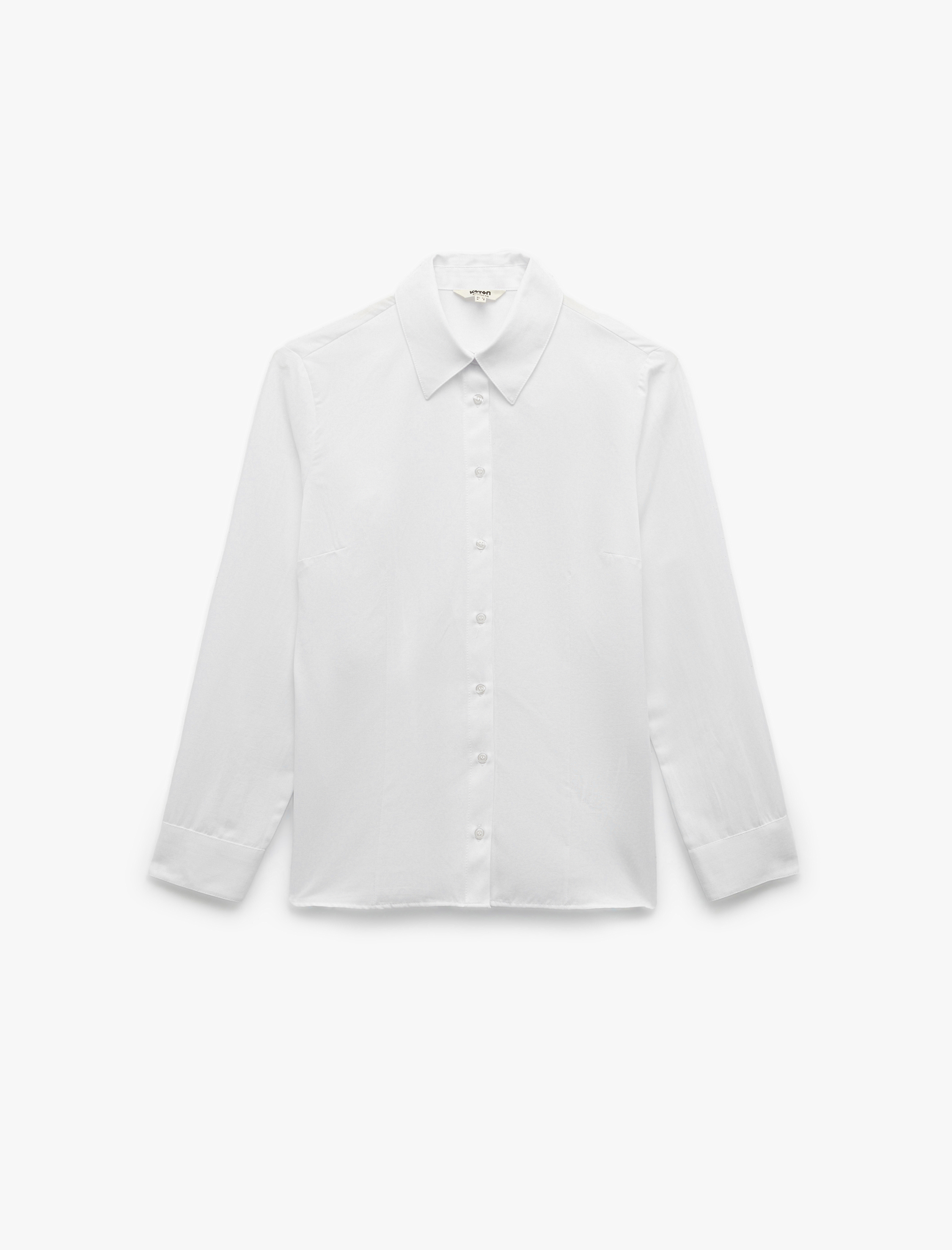   Klasik Yaka Slim Fit Uzun Kollu Poplin Gömlek