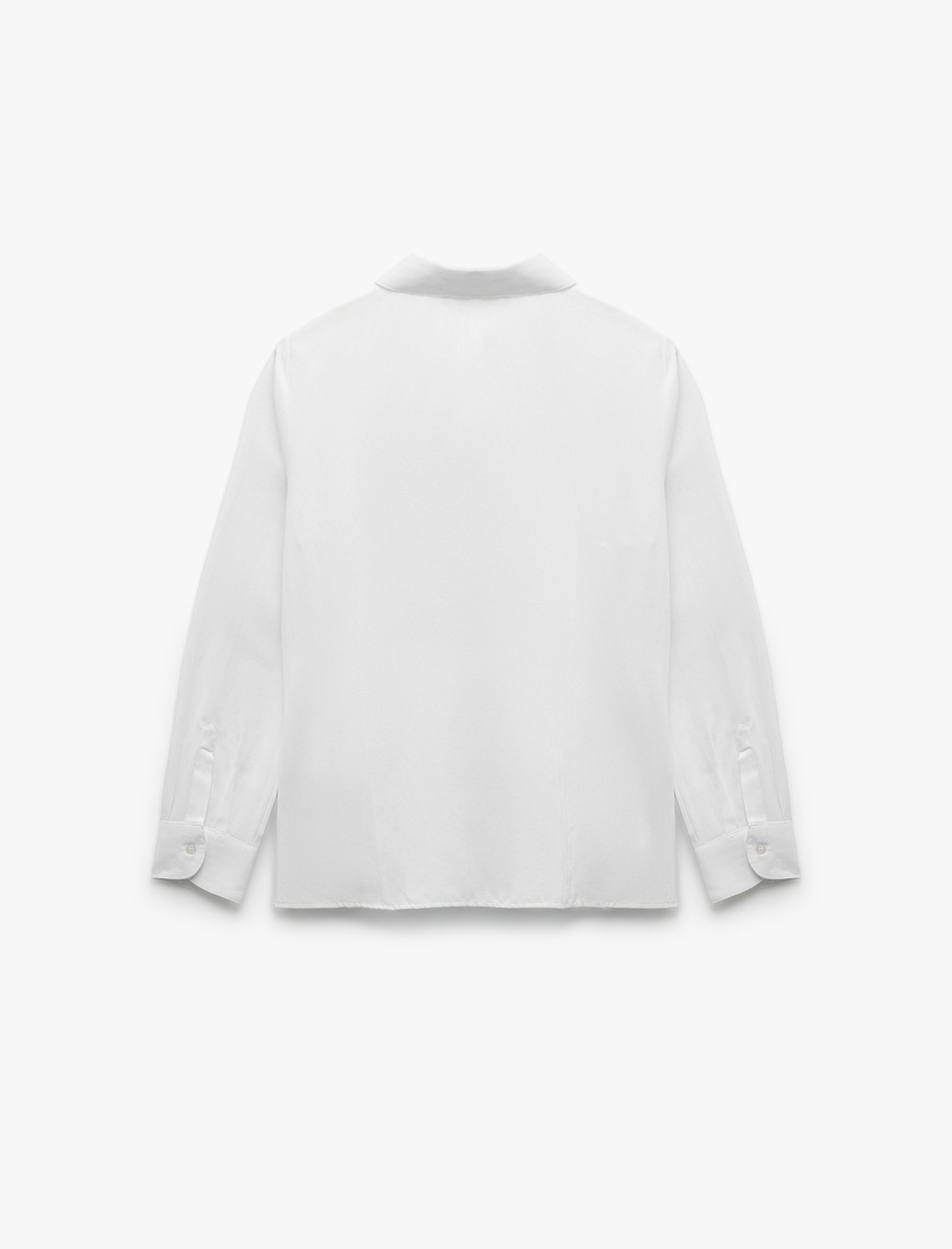   Klasik Yaka Slim Fit Uzun Kollu Poplin Gömlek