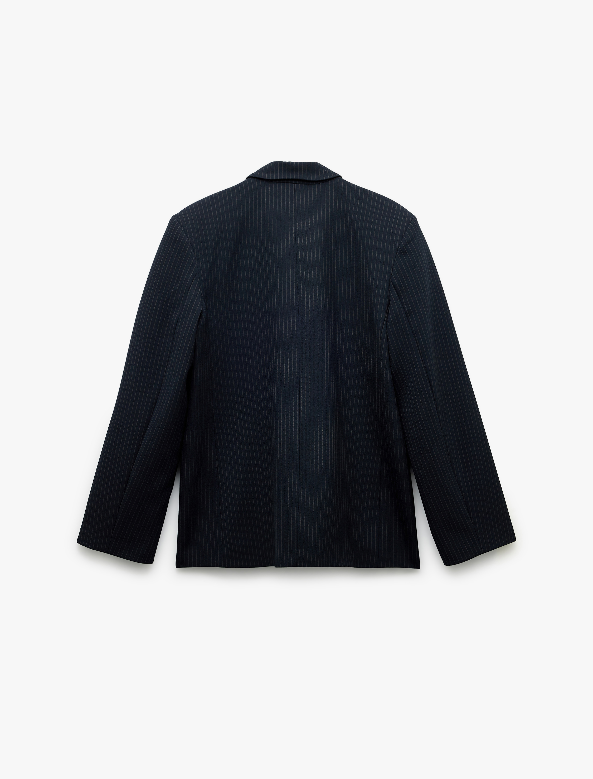   Düğmeli Cepli Uzun Kollu Kruvaze Blazer Ceket